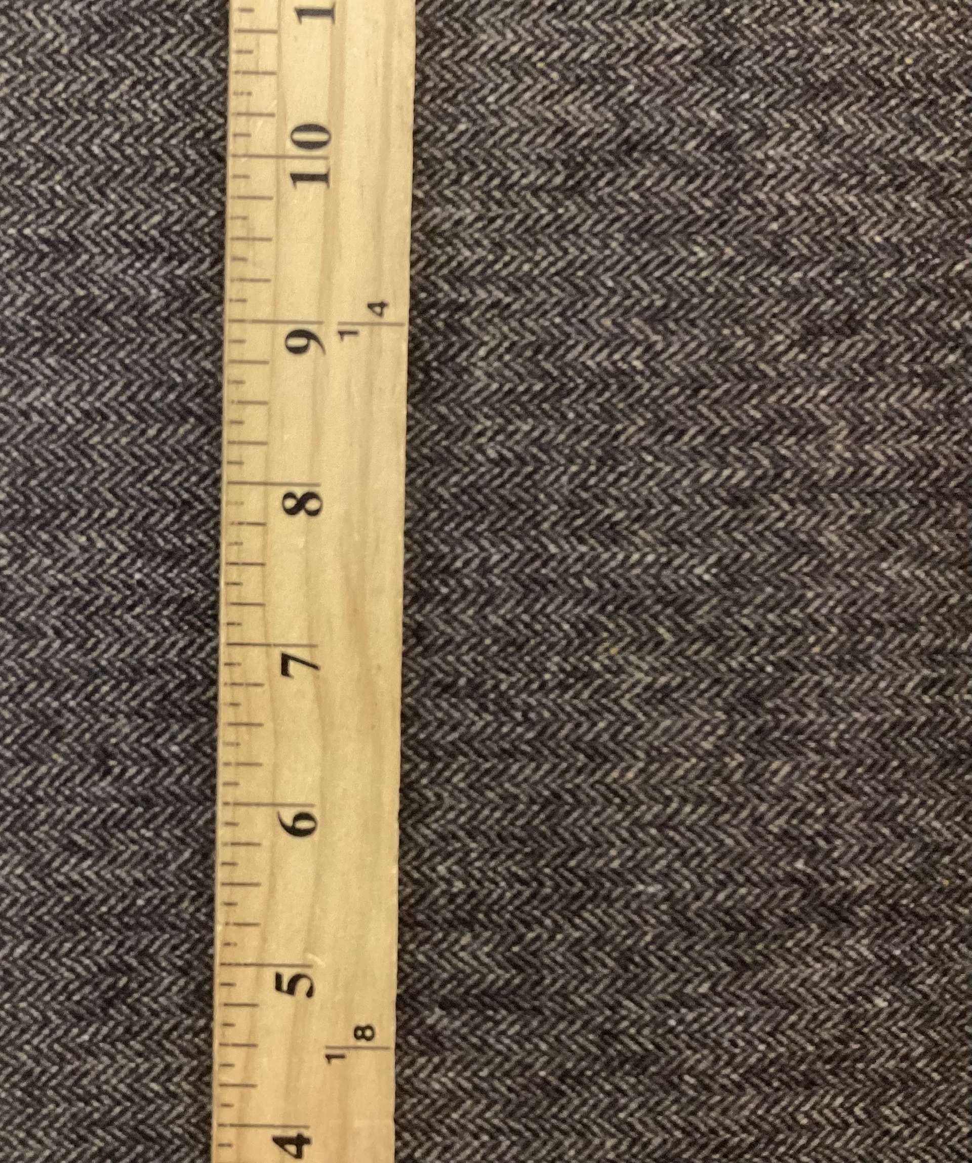 100% Wool Herringbone In Andean Walnuts 