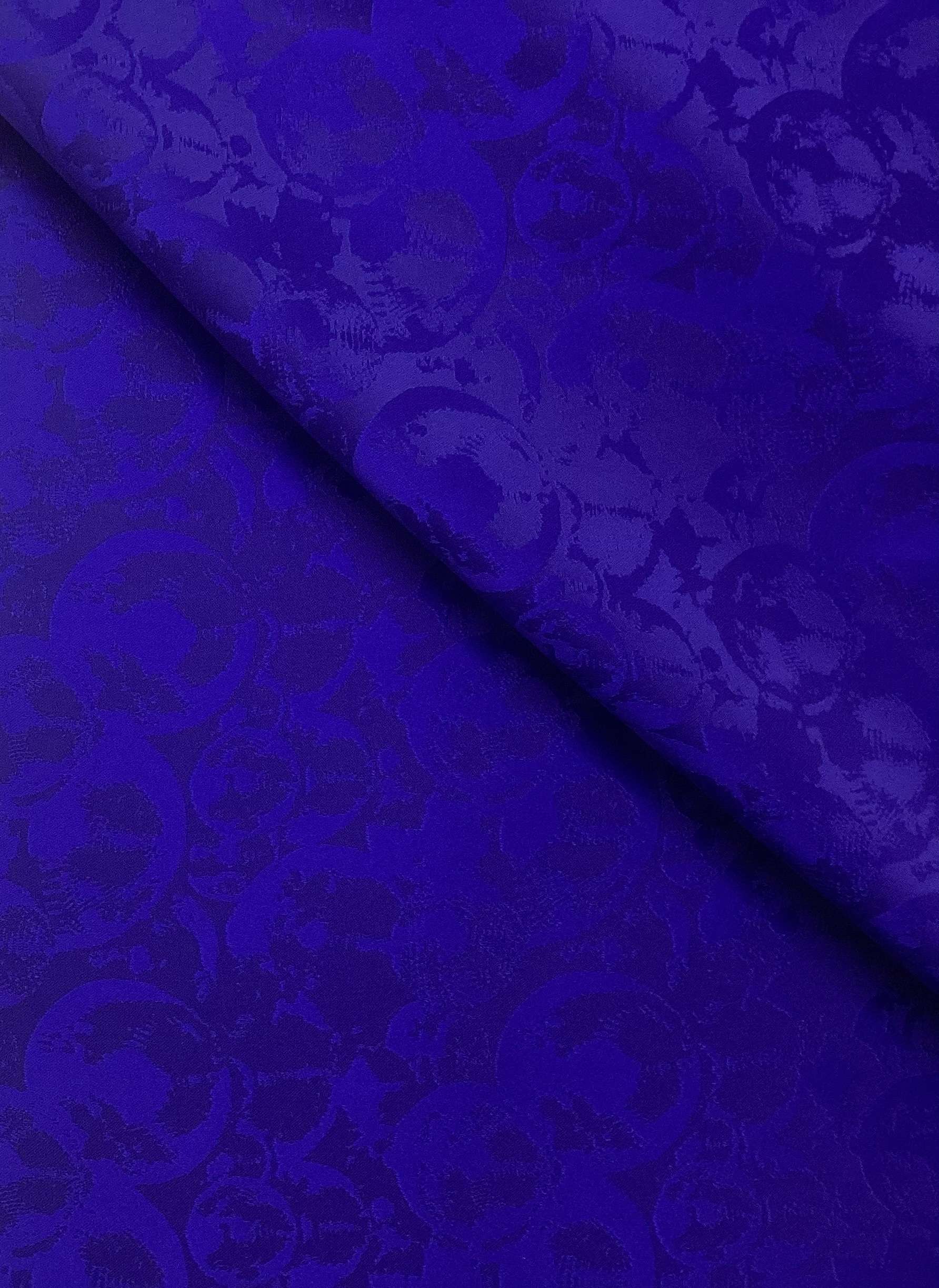 Made in Italy Viscose Jacquard In Electric Blue 