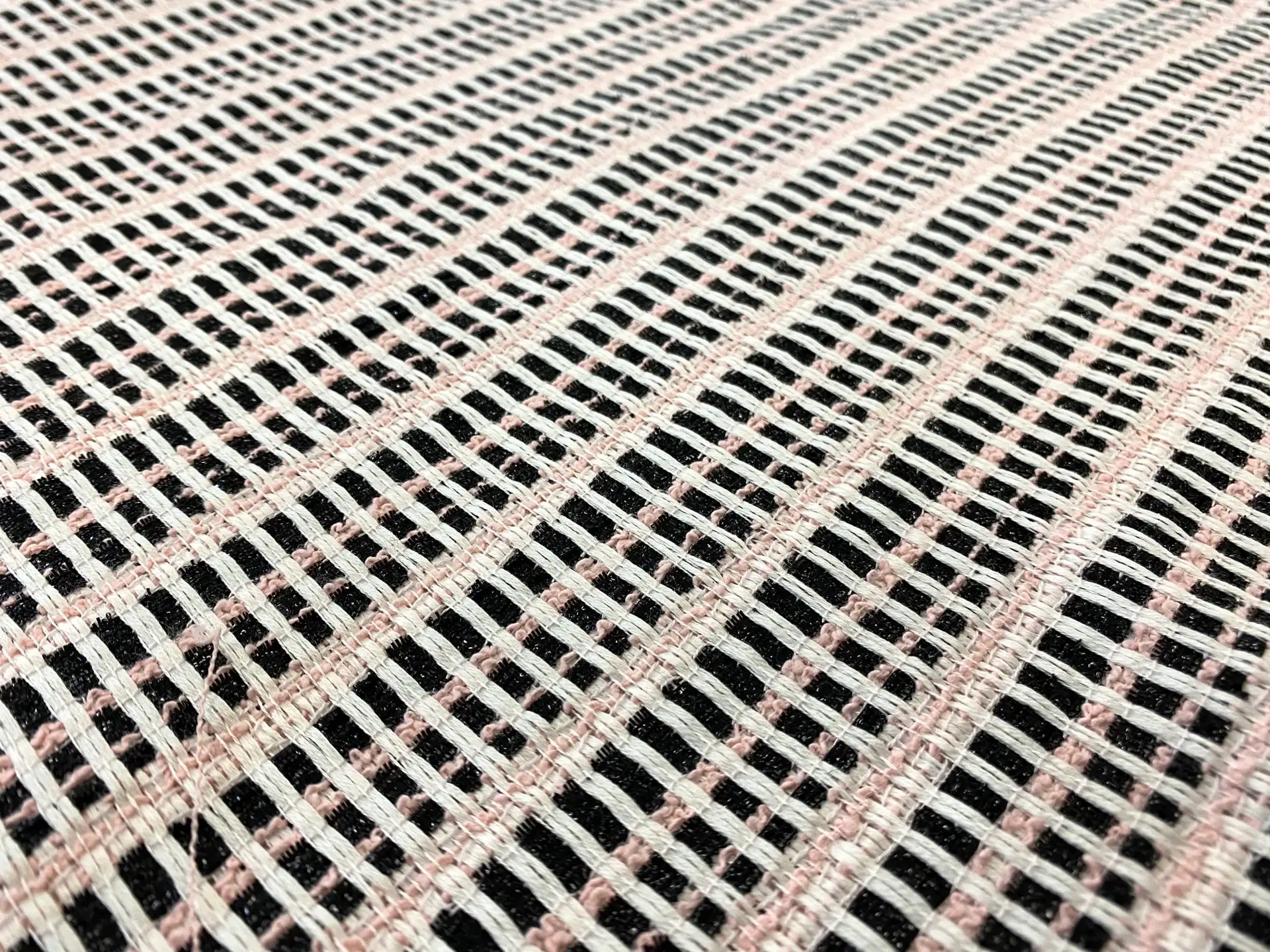 Fashion Tweed Fabric in Warehouse