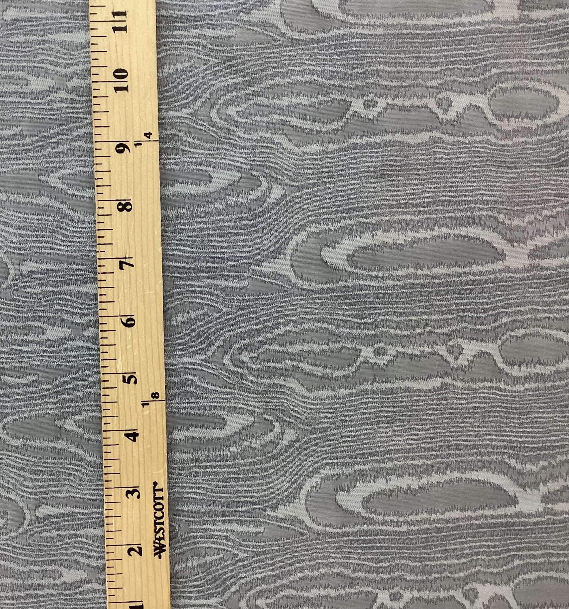Italian Woven Moiré in Light Denim