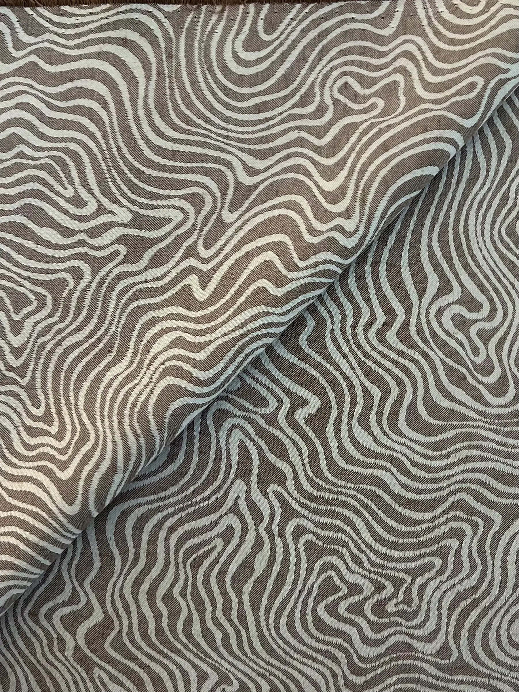 Viscose & Acetate Jacquard in Tan