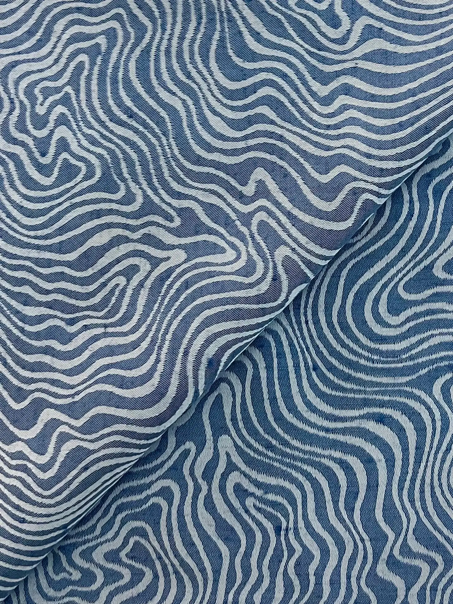 Viscose & Acetate Jacquard in Periwinkle