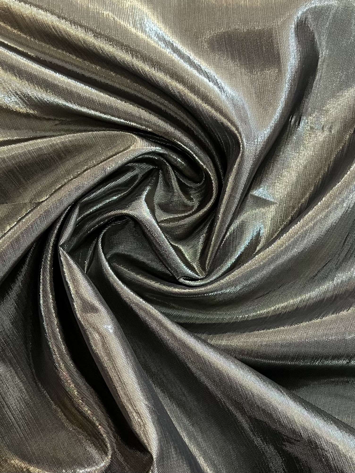 Iridescent Lamé in Pewter