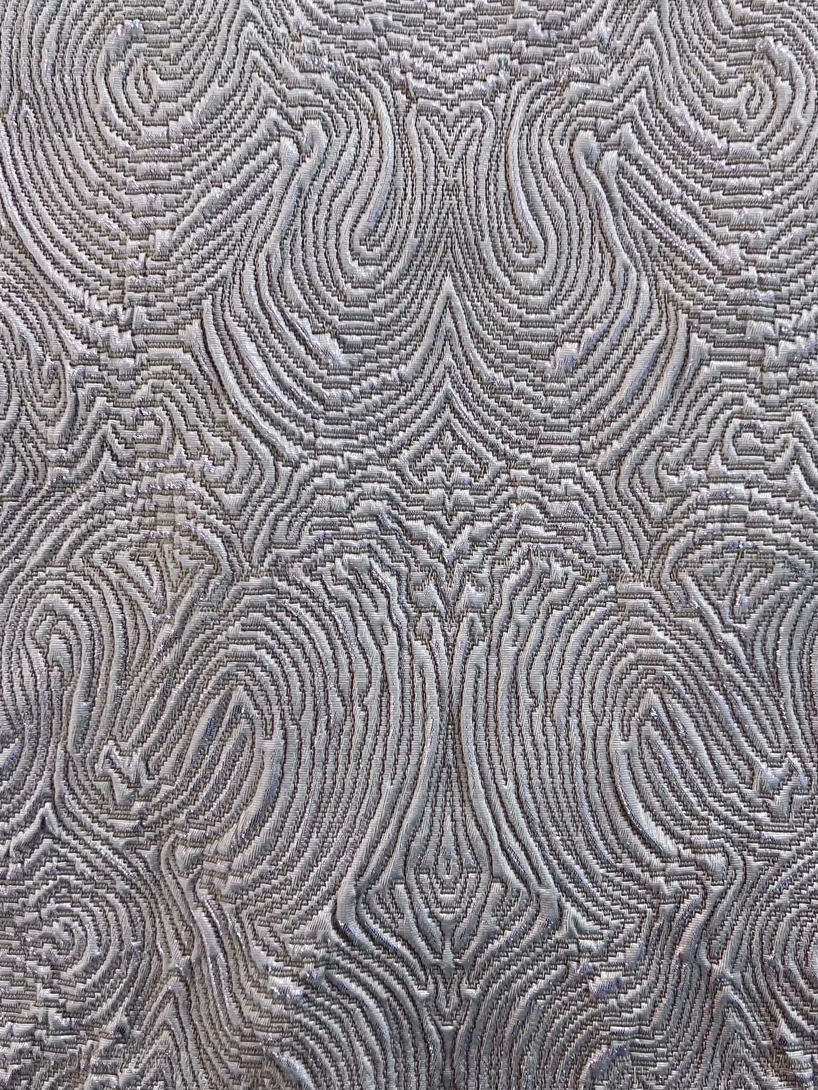 Stretch Cloqué in Lurex Lilac 