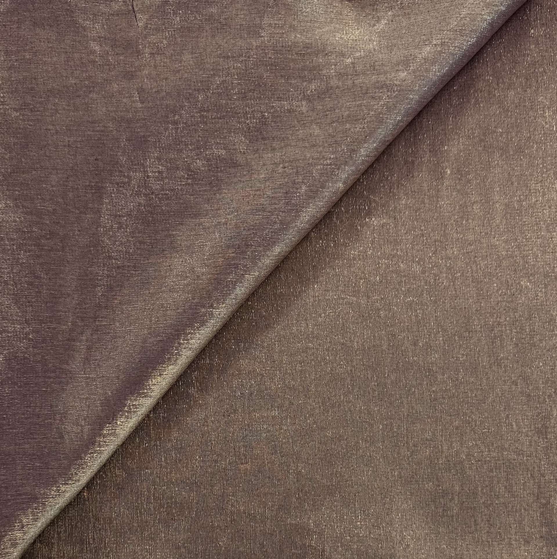 Viscose Rayon Blend Iridescent Charmeuse in Brown