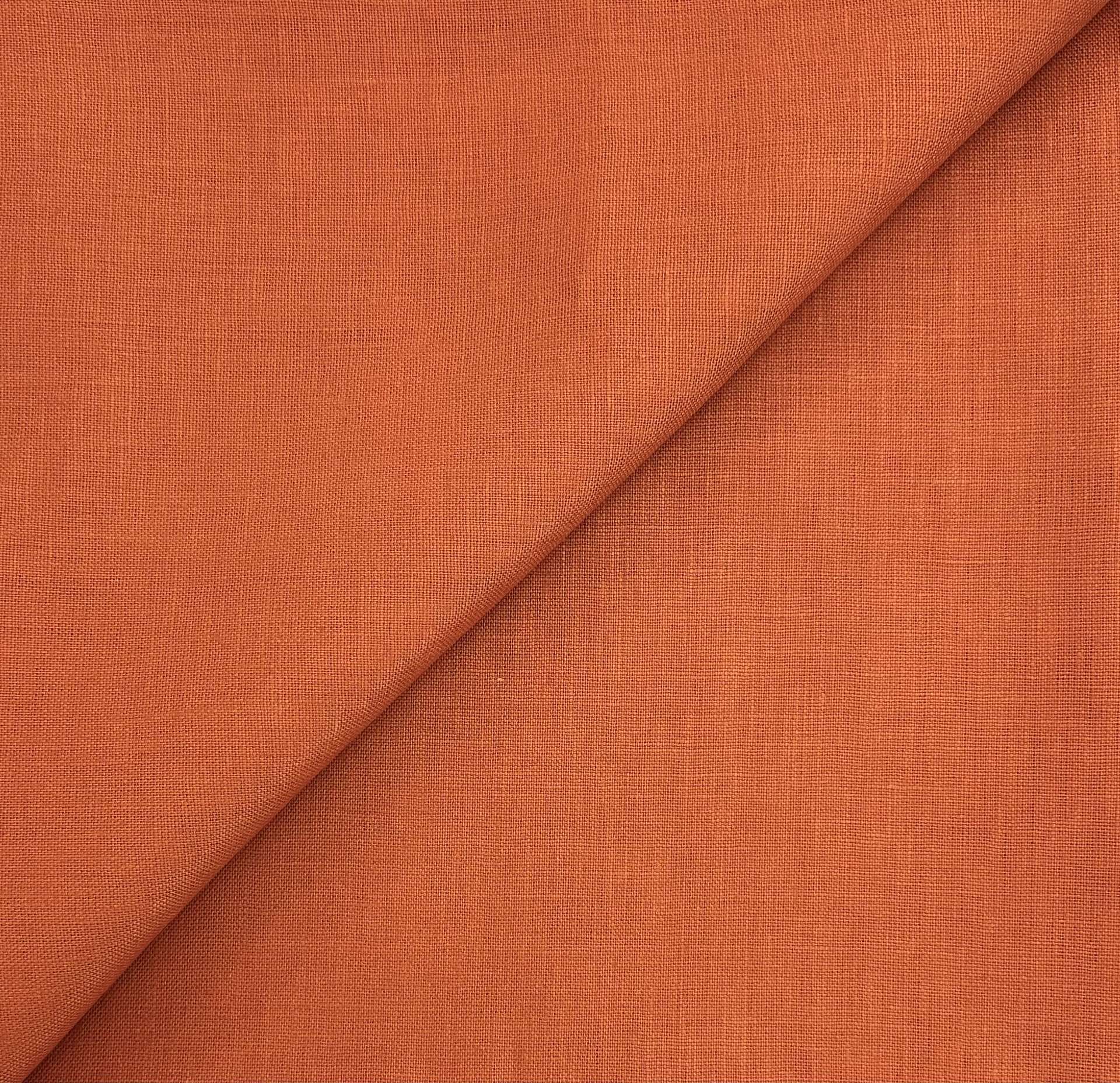 Irish Medium Weight Linen in Pumpkin