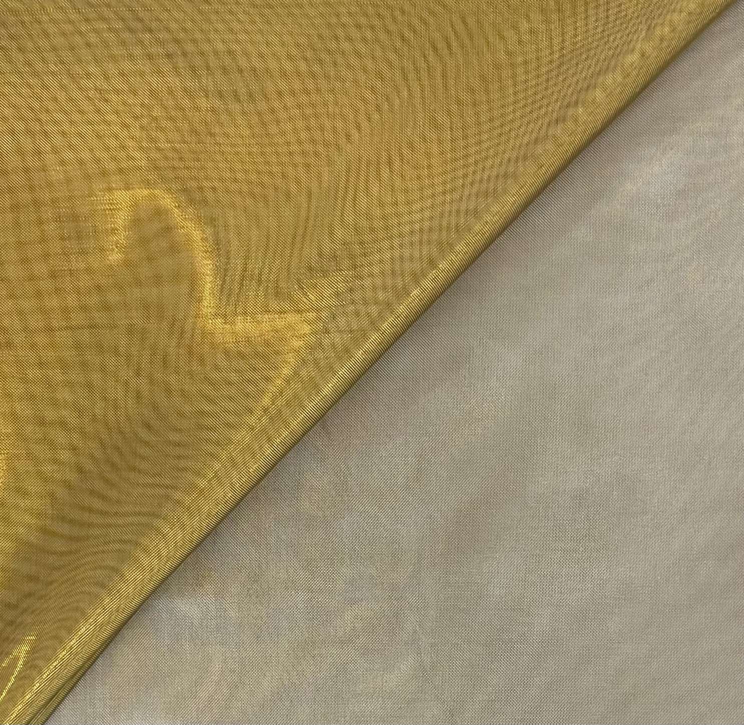 Nylon Scrim in Gold/Silver