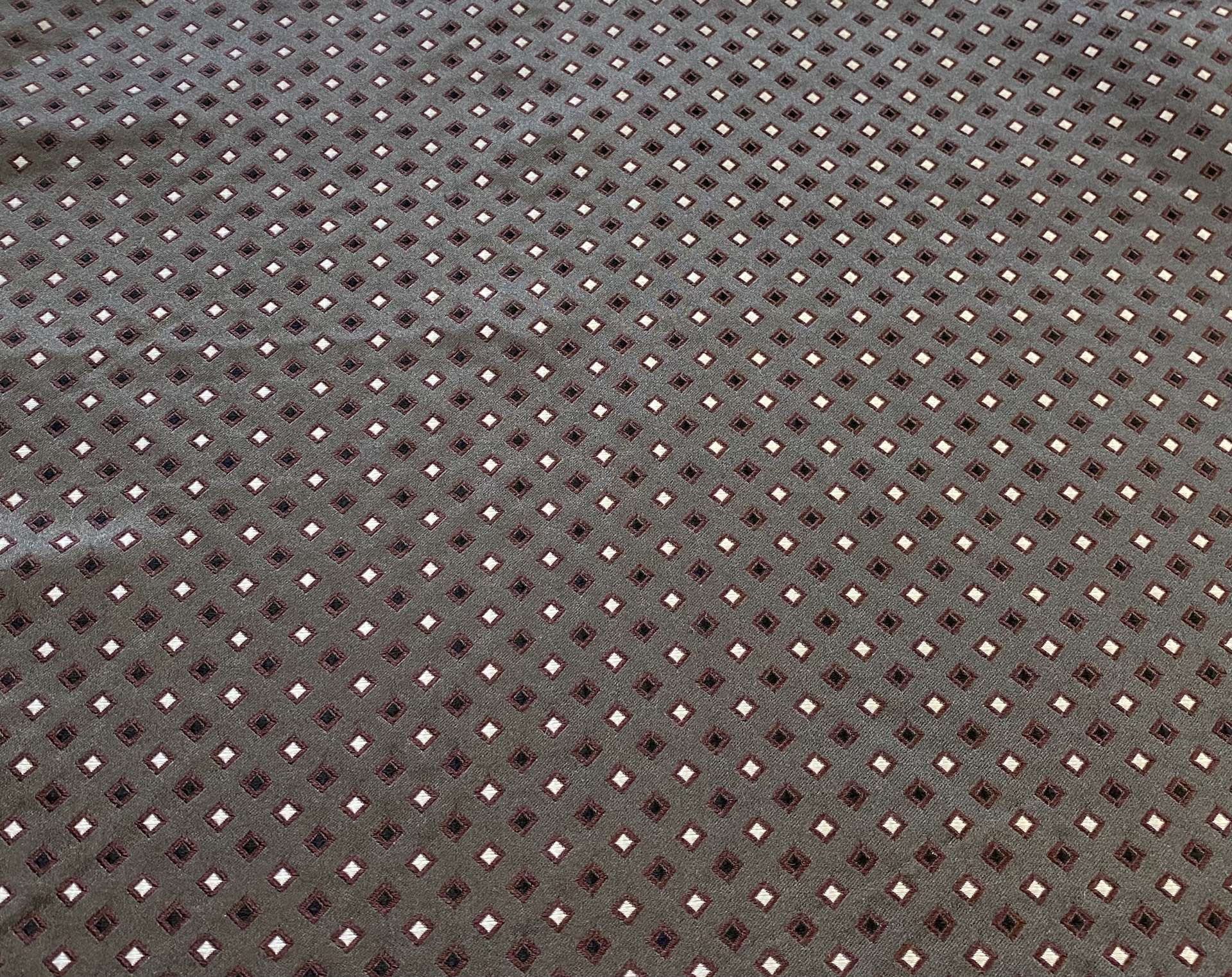 Italian Silk Tie Brocade Fabric in Warehouse