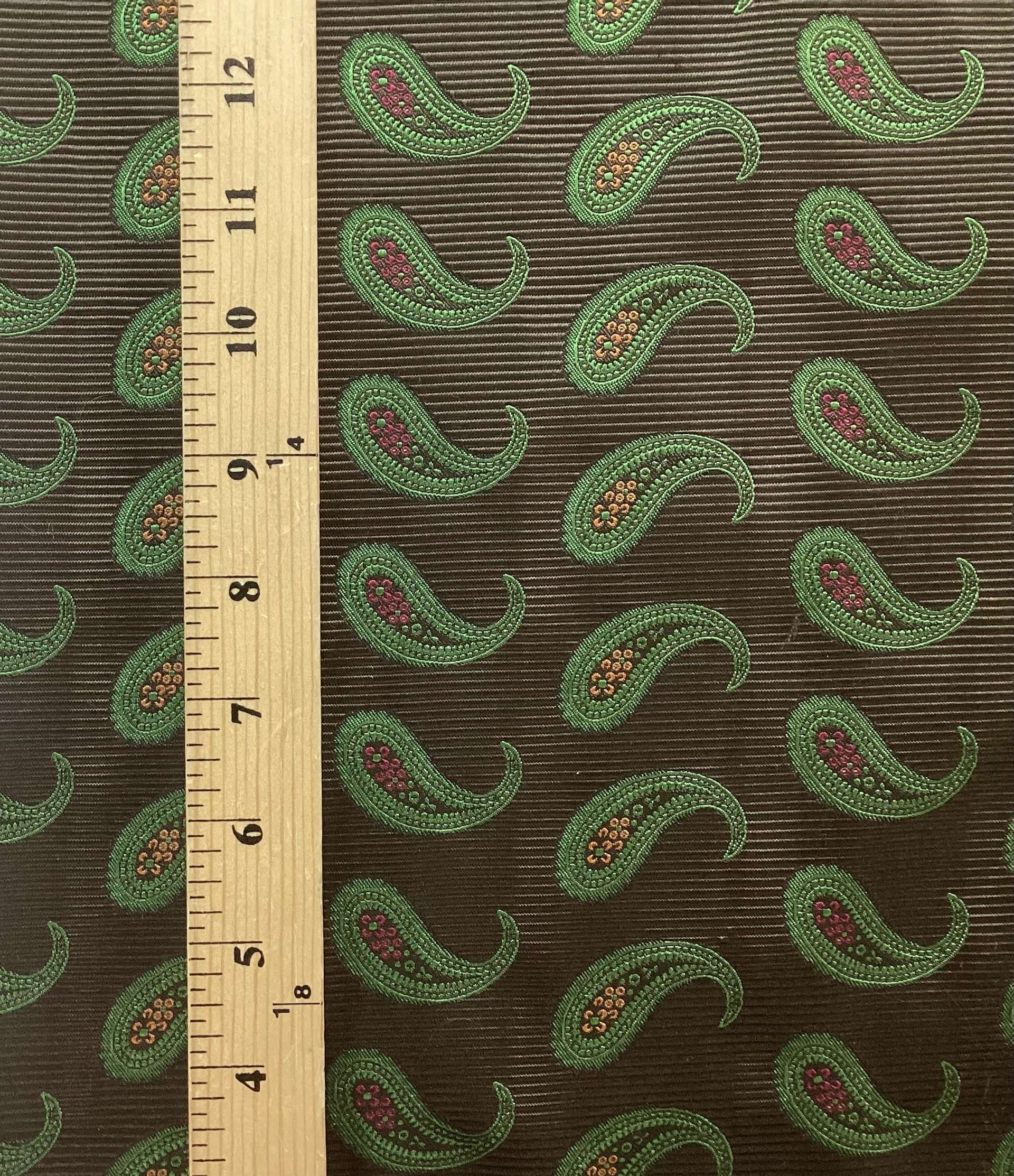 MADE IN ENGLAND 100% SILK BROCADE