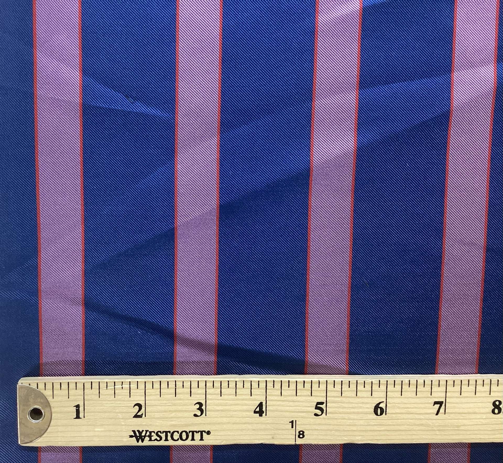 Made in Italy 100% Silk Tie Brocade with Royal/Lavender Stripe  