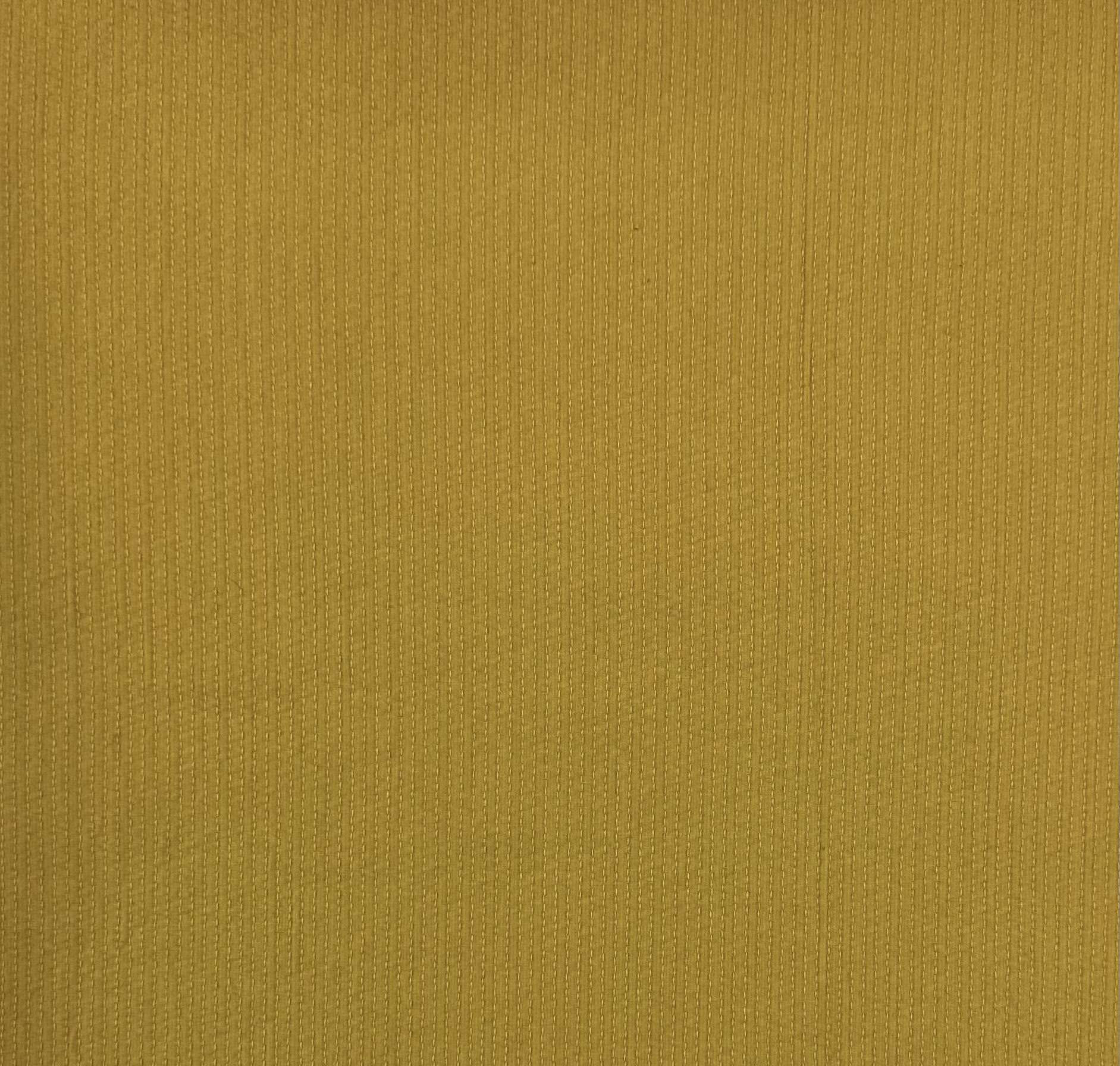 Japanese Textured Cotton Stitched Stripe in Chartreuse