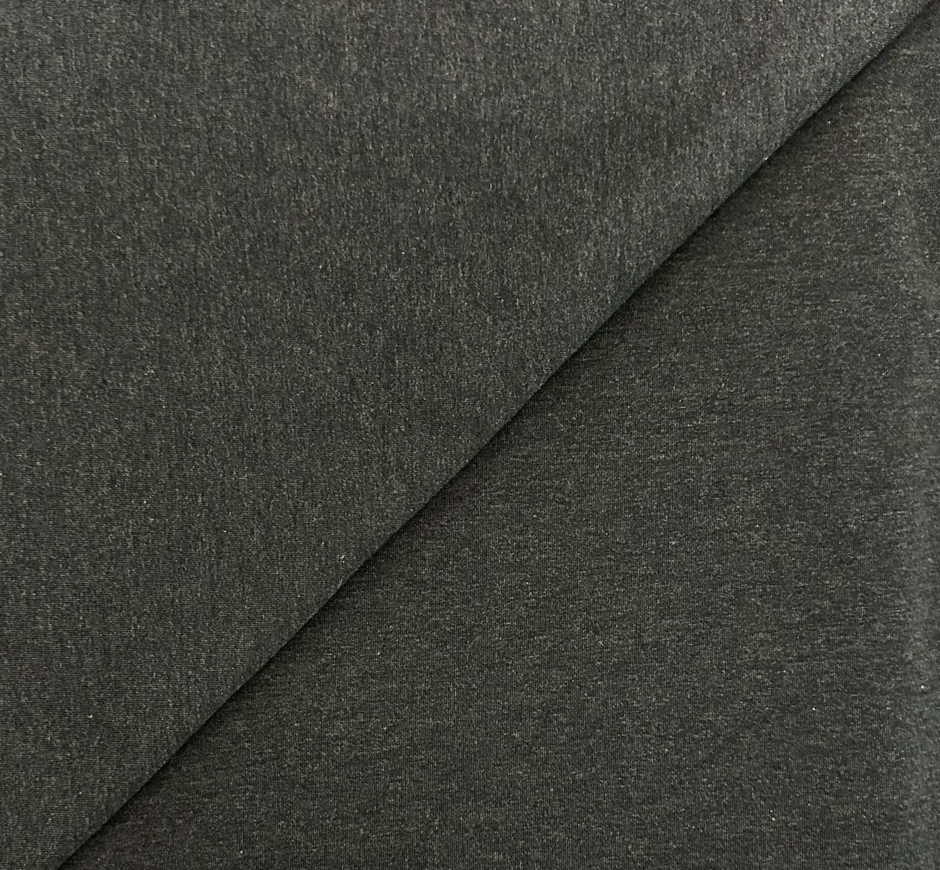 Lyocell Organic Cotton Spandex French Terry Knit in Heather Forest