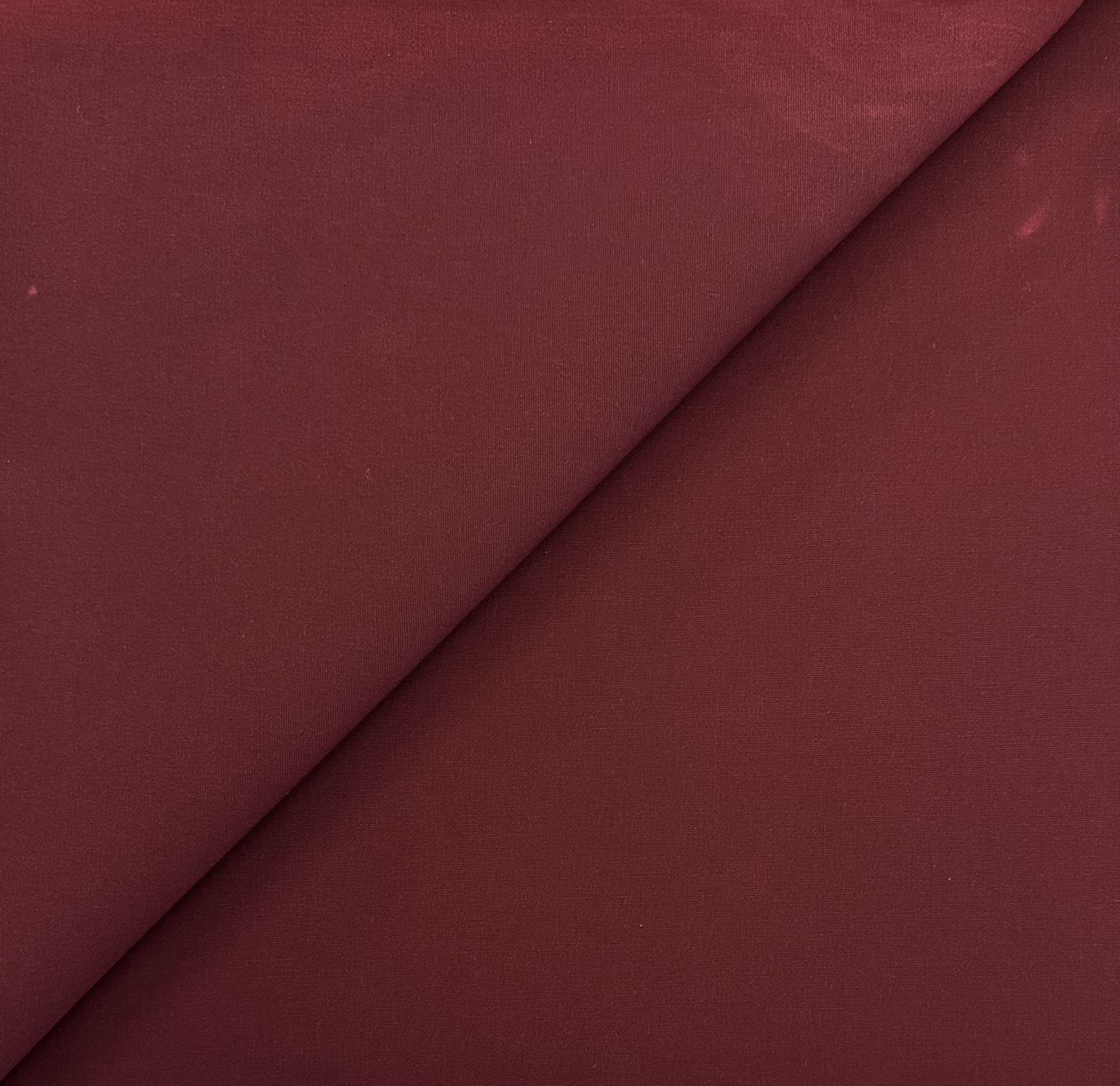 Waxed Cloth Cotton in Garnet Red