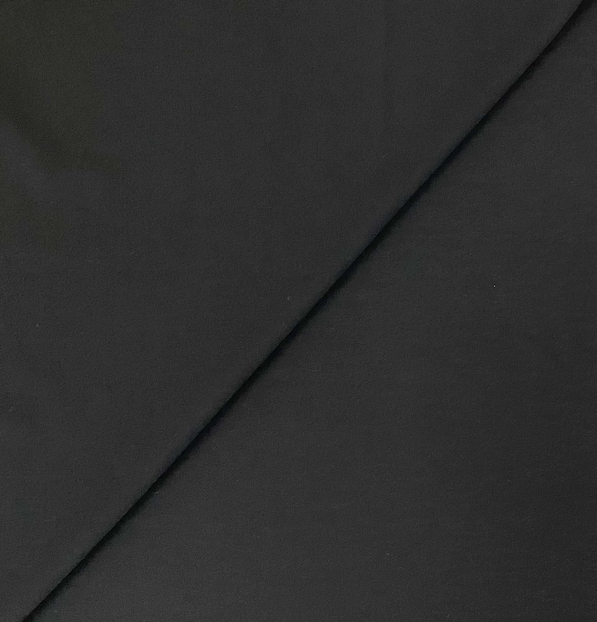 Italian Wool Crepe in Black