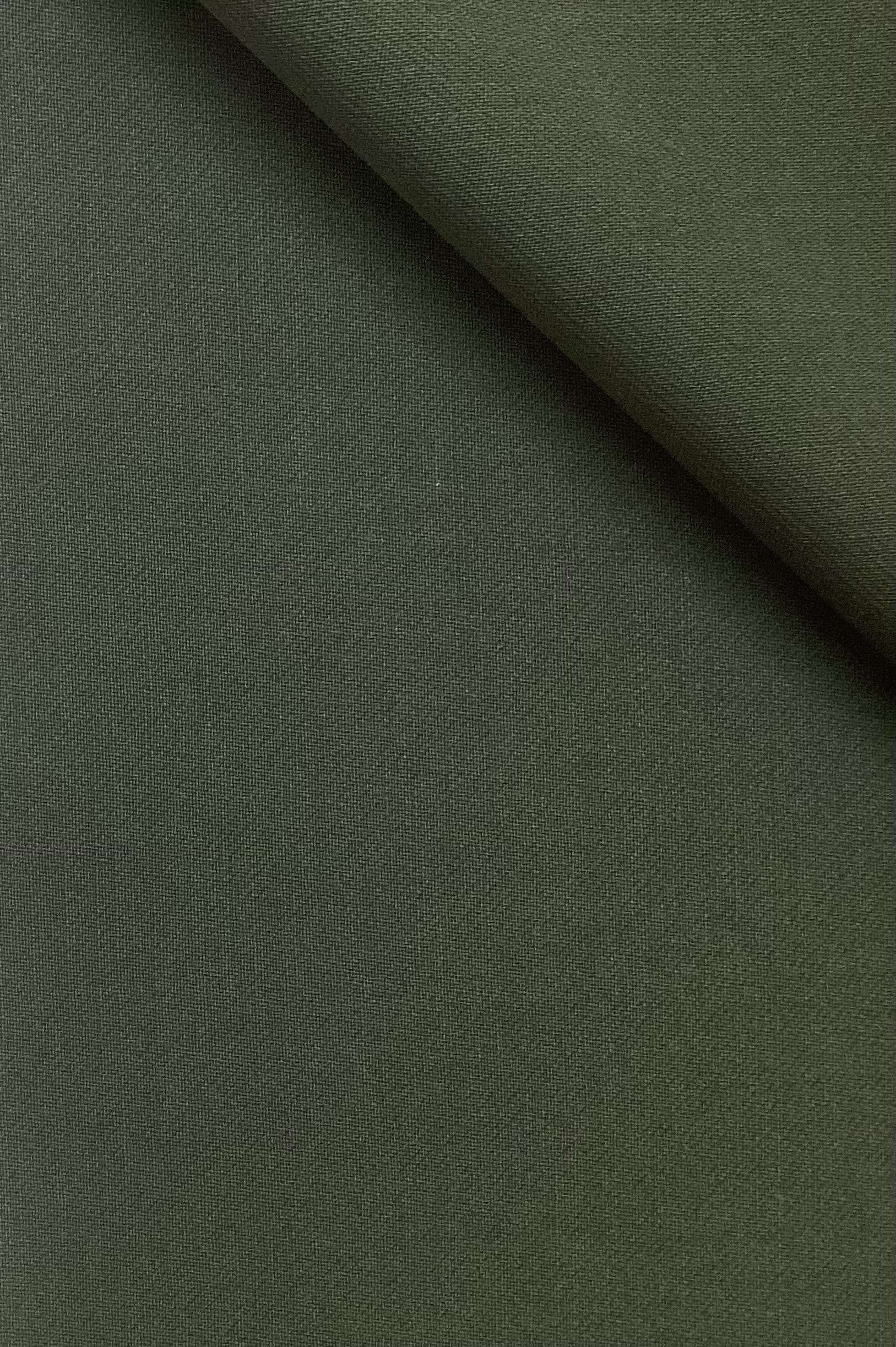 Italian Wool Satin Faille in Forest Green 