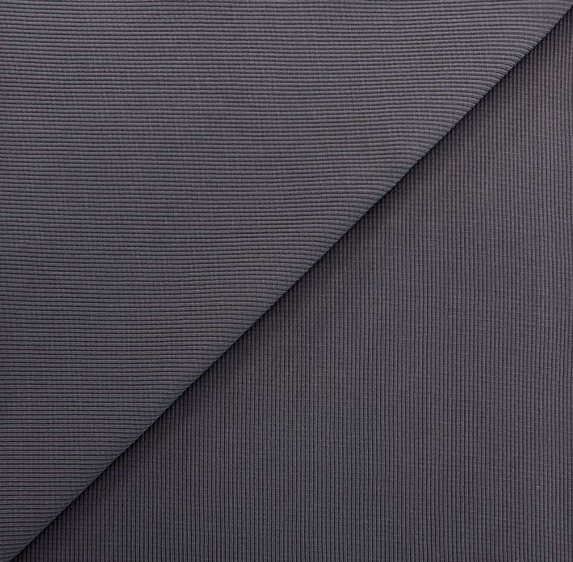 Made In The USA Medium Weight Rib Knit in Graphite
