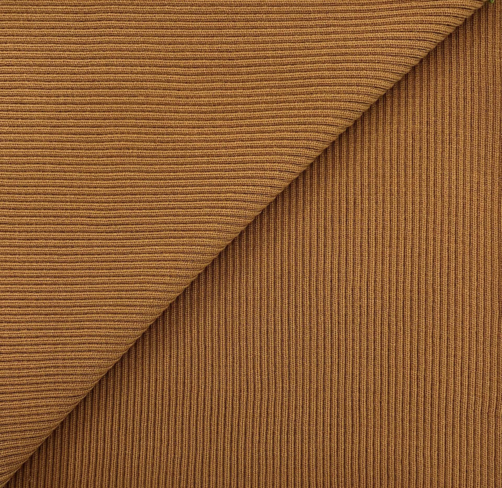 Made In The USA Acrylic Rib Knit in Ochre