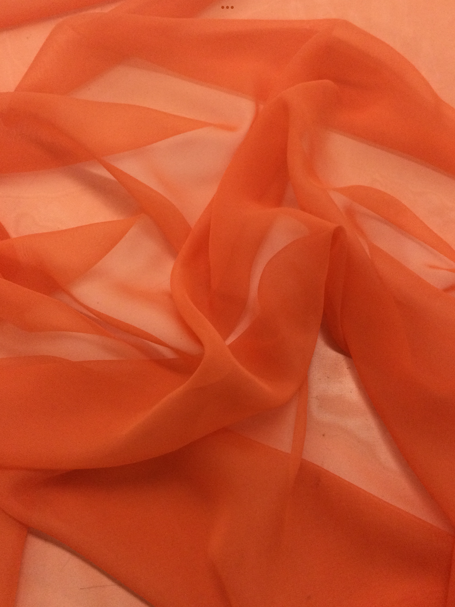 Polyester Chiffon in Orange