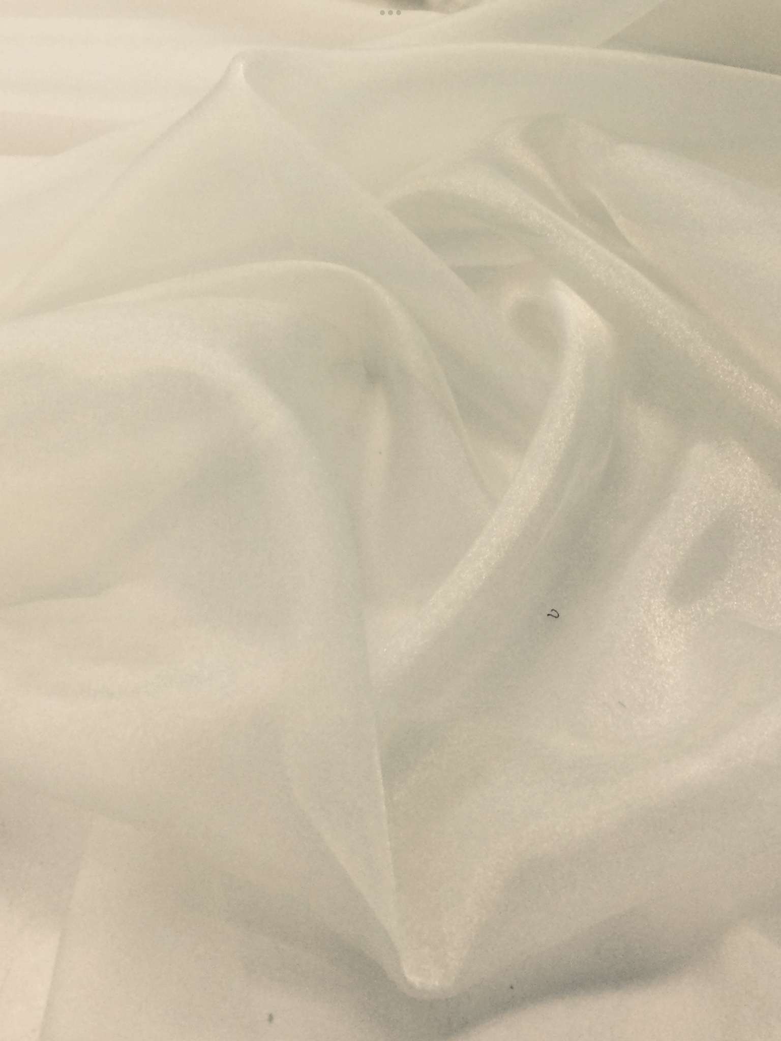 Nylon Sparkle Organza in Cream 