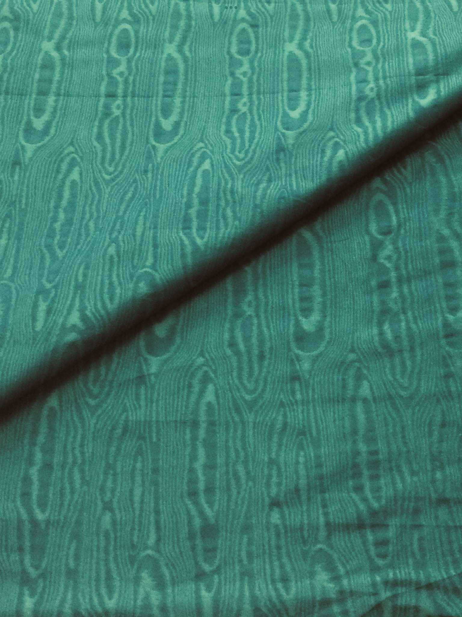 Italian Woven Moiré in Peacock