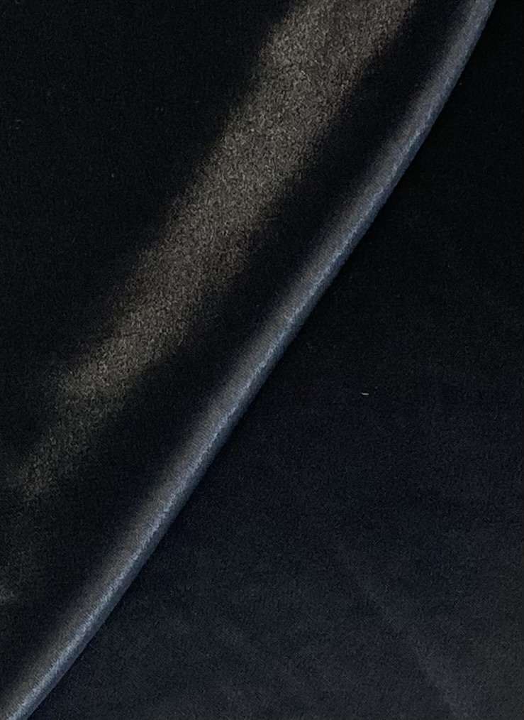 Viscose Crepe Satin in Black