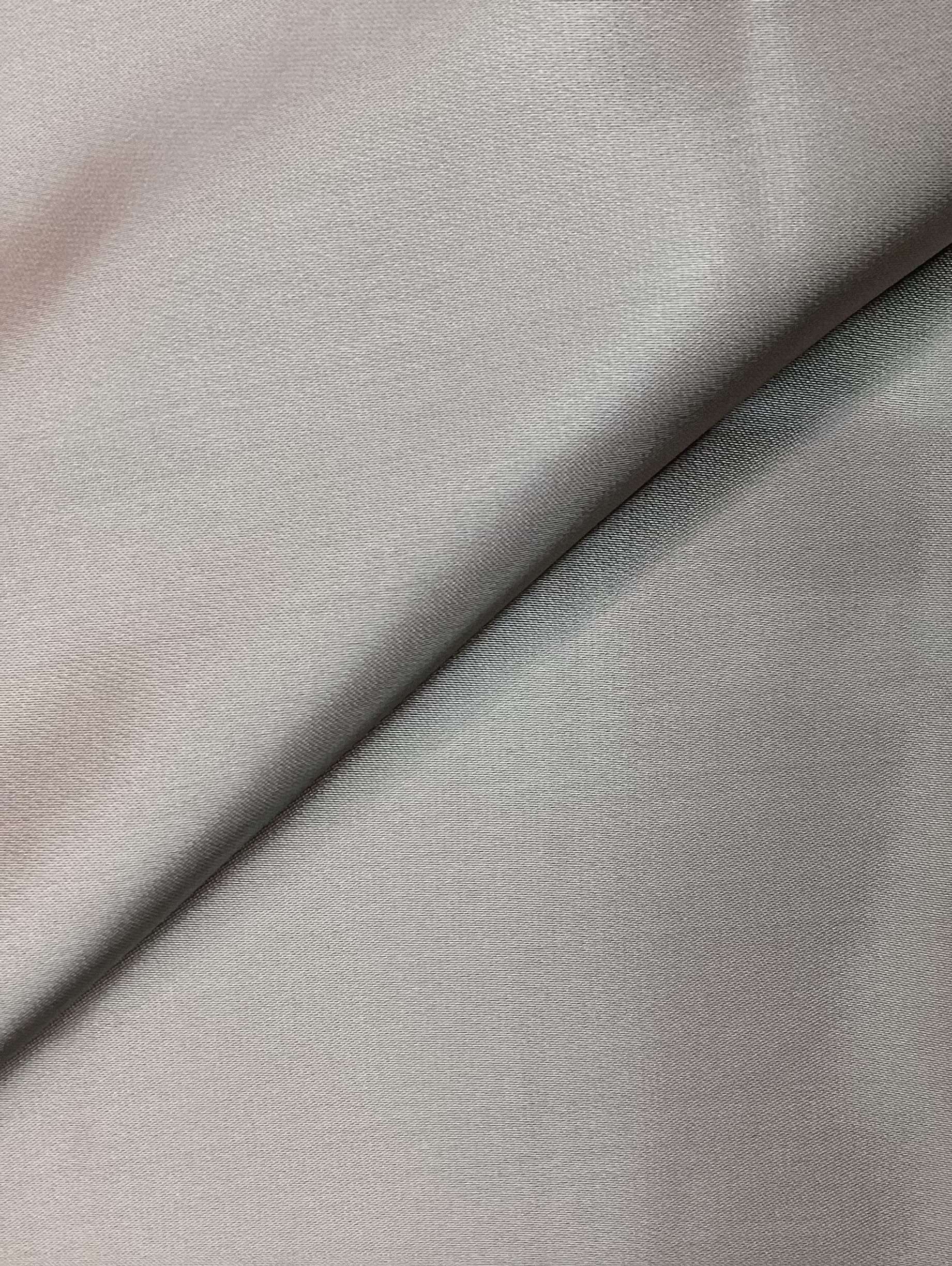 Silk and Viscose Charmeuse in Titanium 
