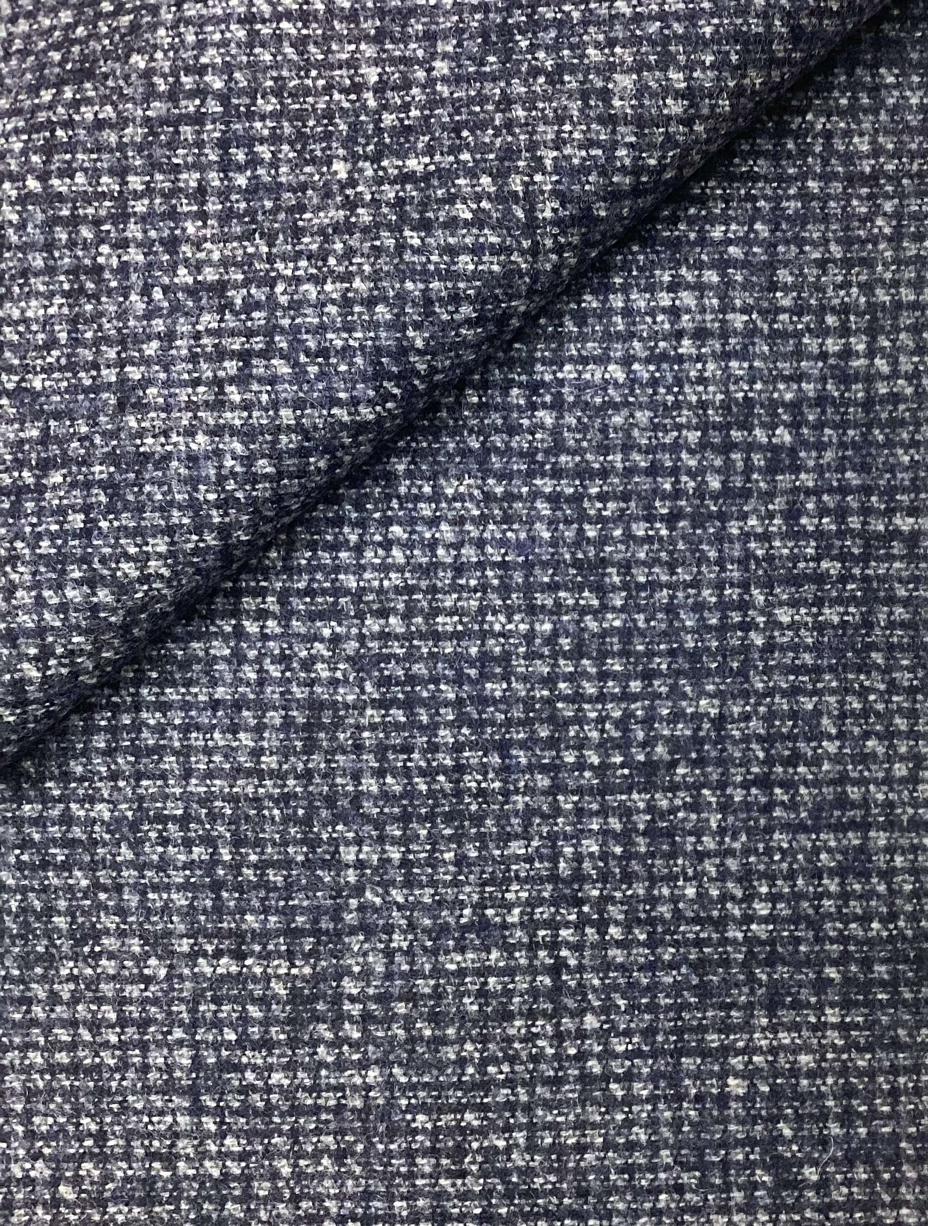 Italian Wool Alpaca Nylon In Navy Light Grey