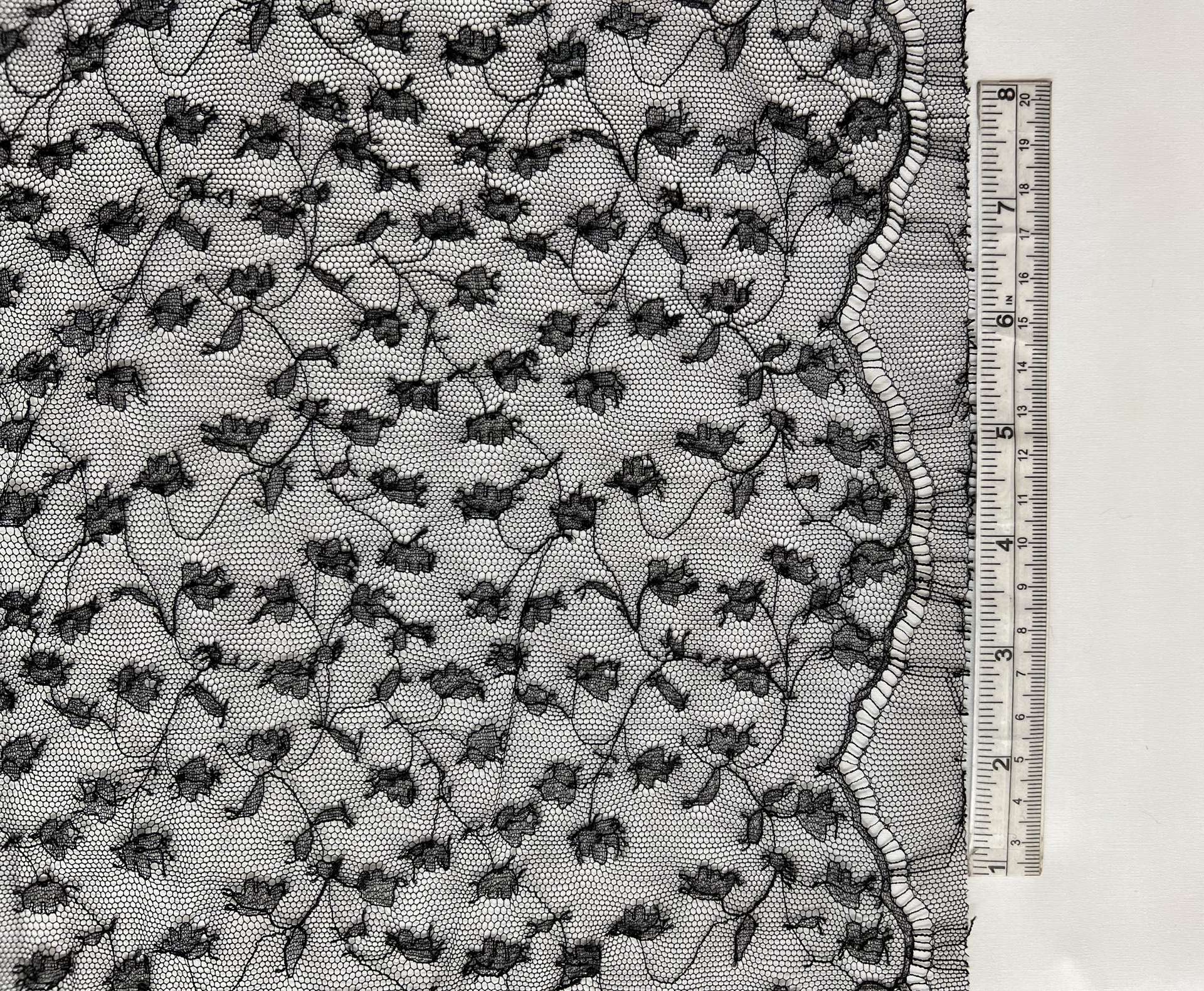 French Chantilly Lace in Black