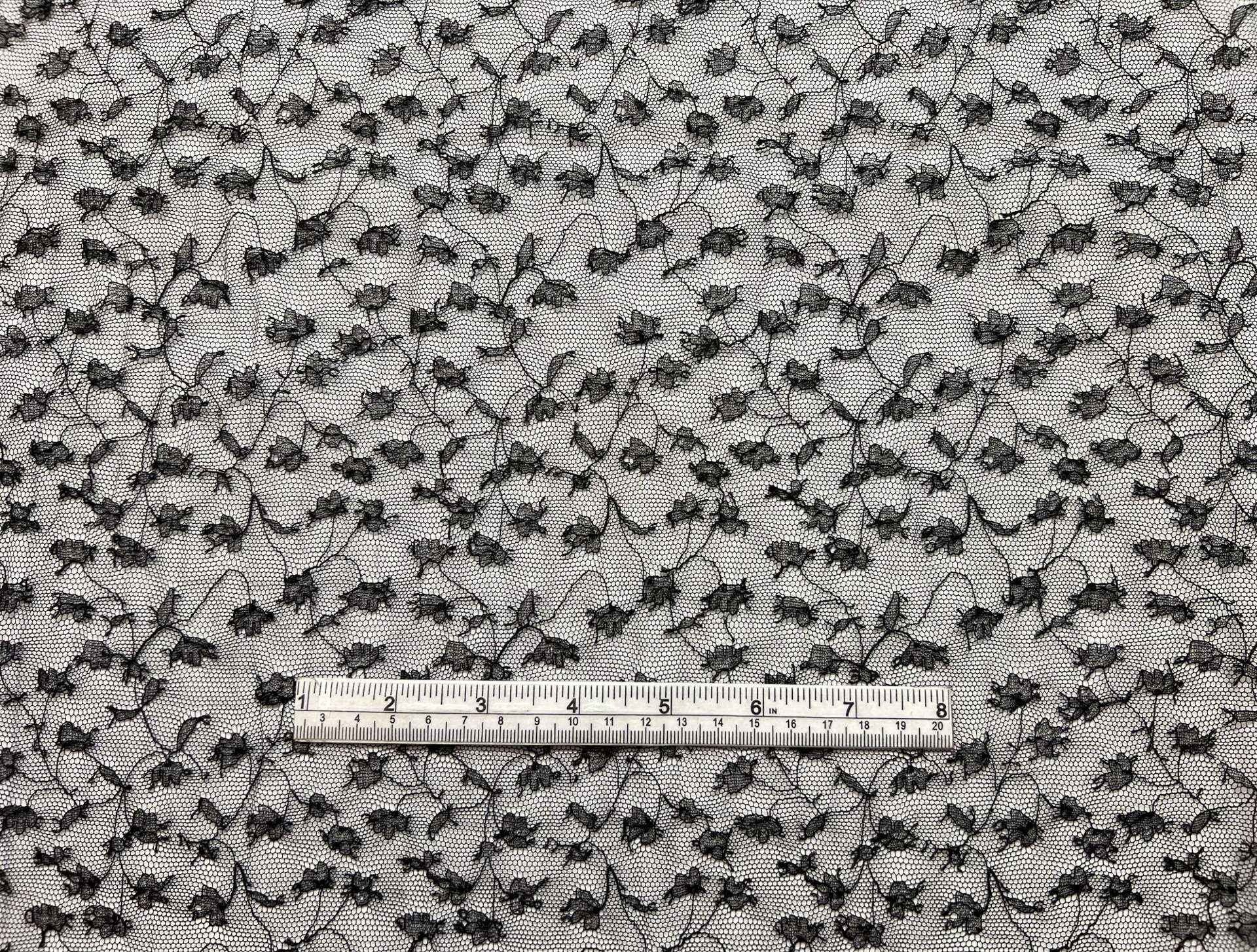 French Chantilly Lace in Black