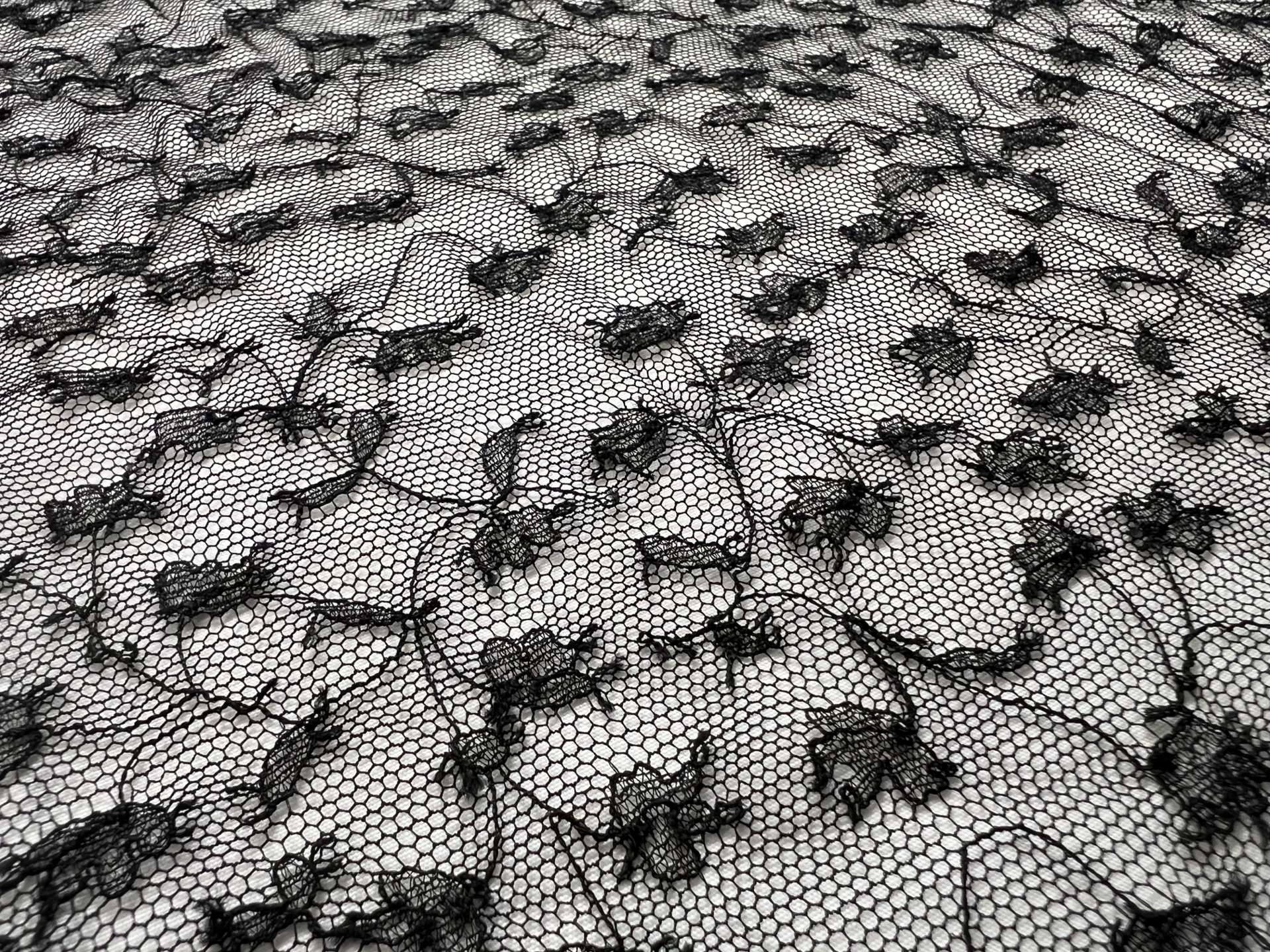 French Chantilly Lace in Black