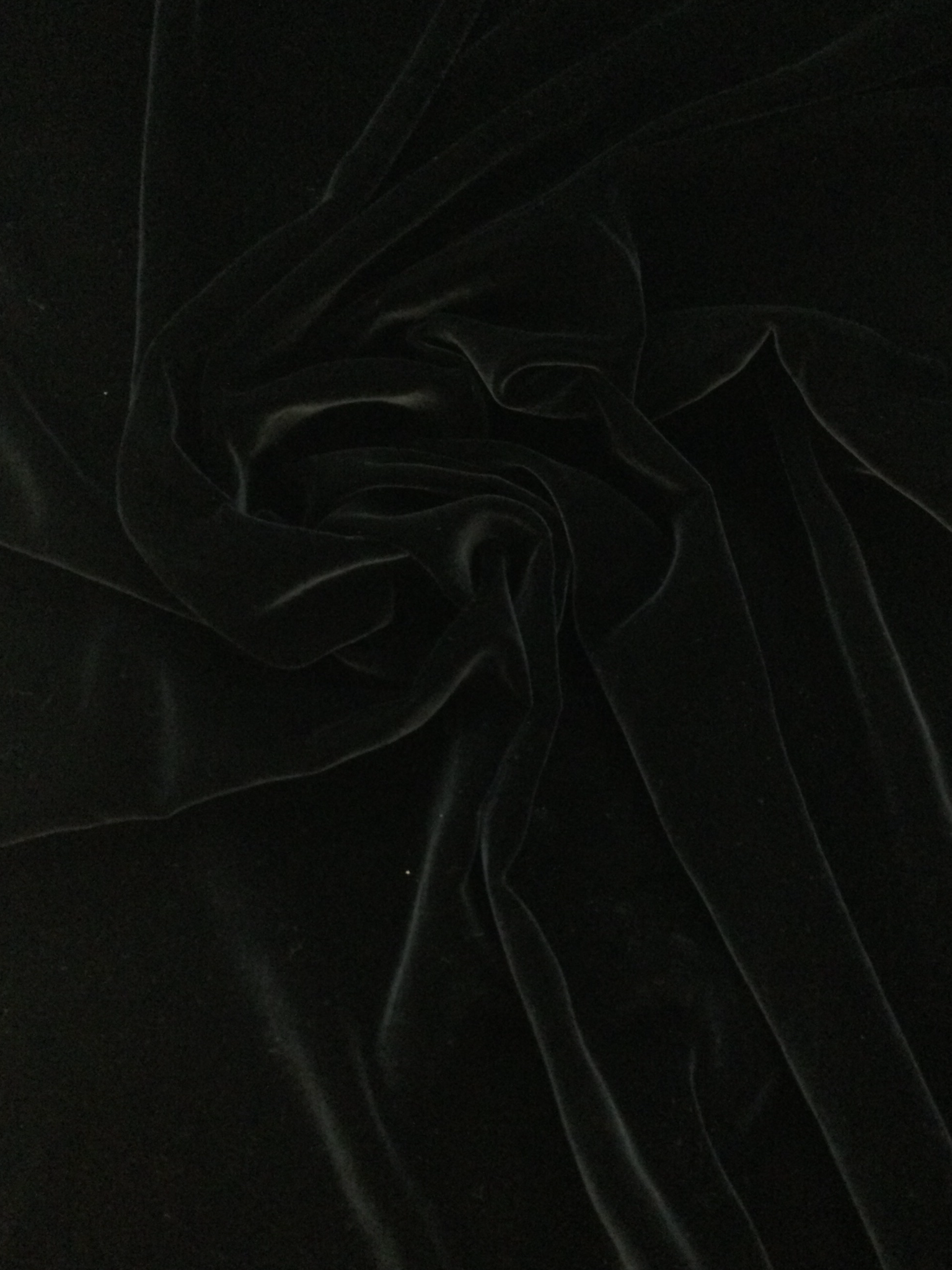 Silk and Rayon Velvet in Black