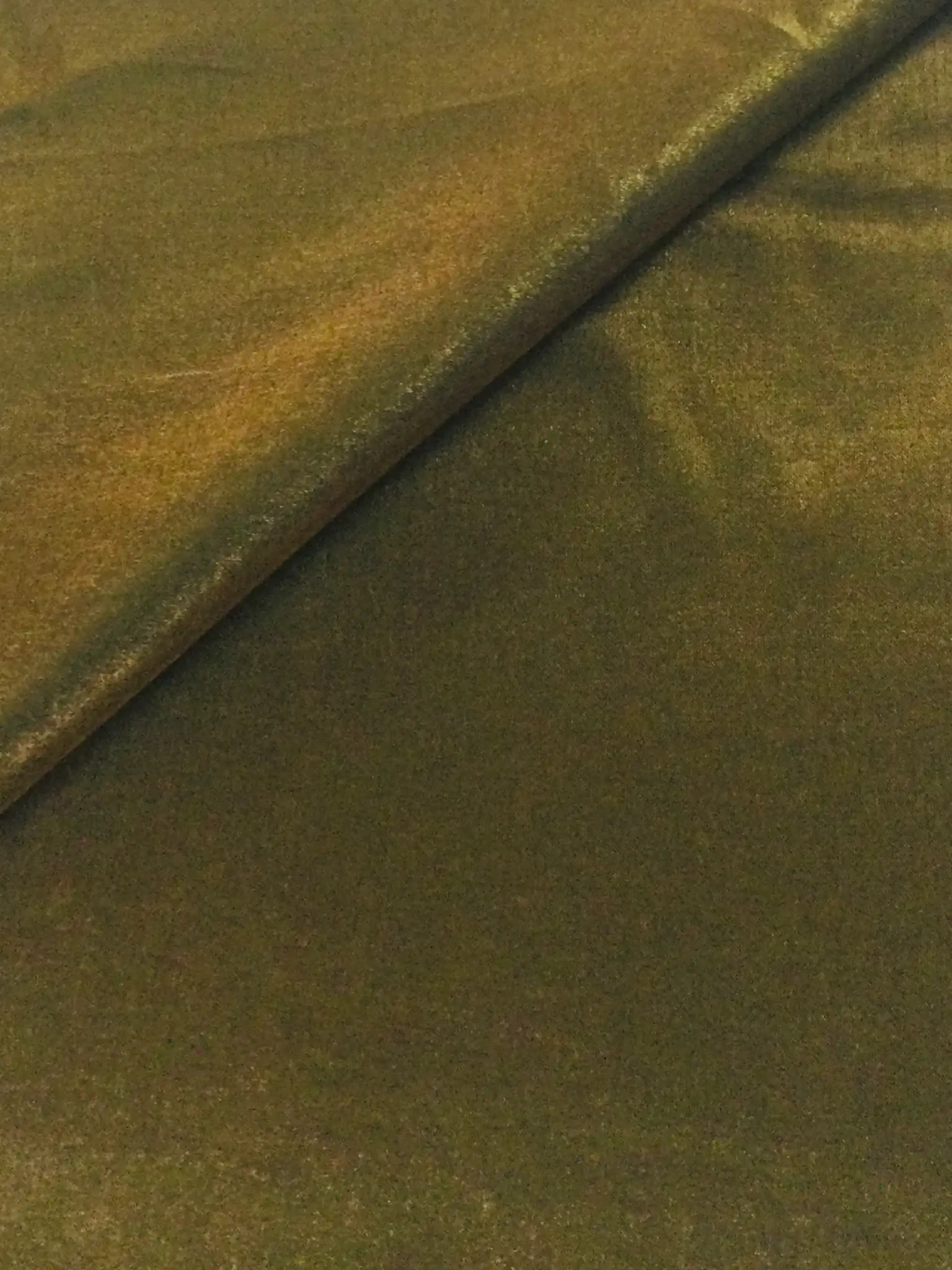 Viscose Rayon Blend Iridescent Charmeuse in Gold/Black