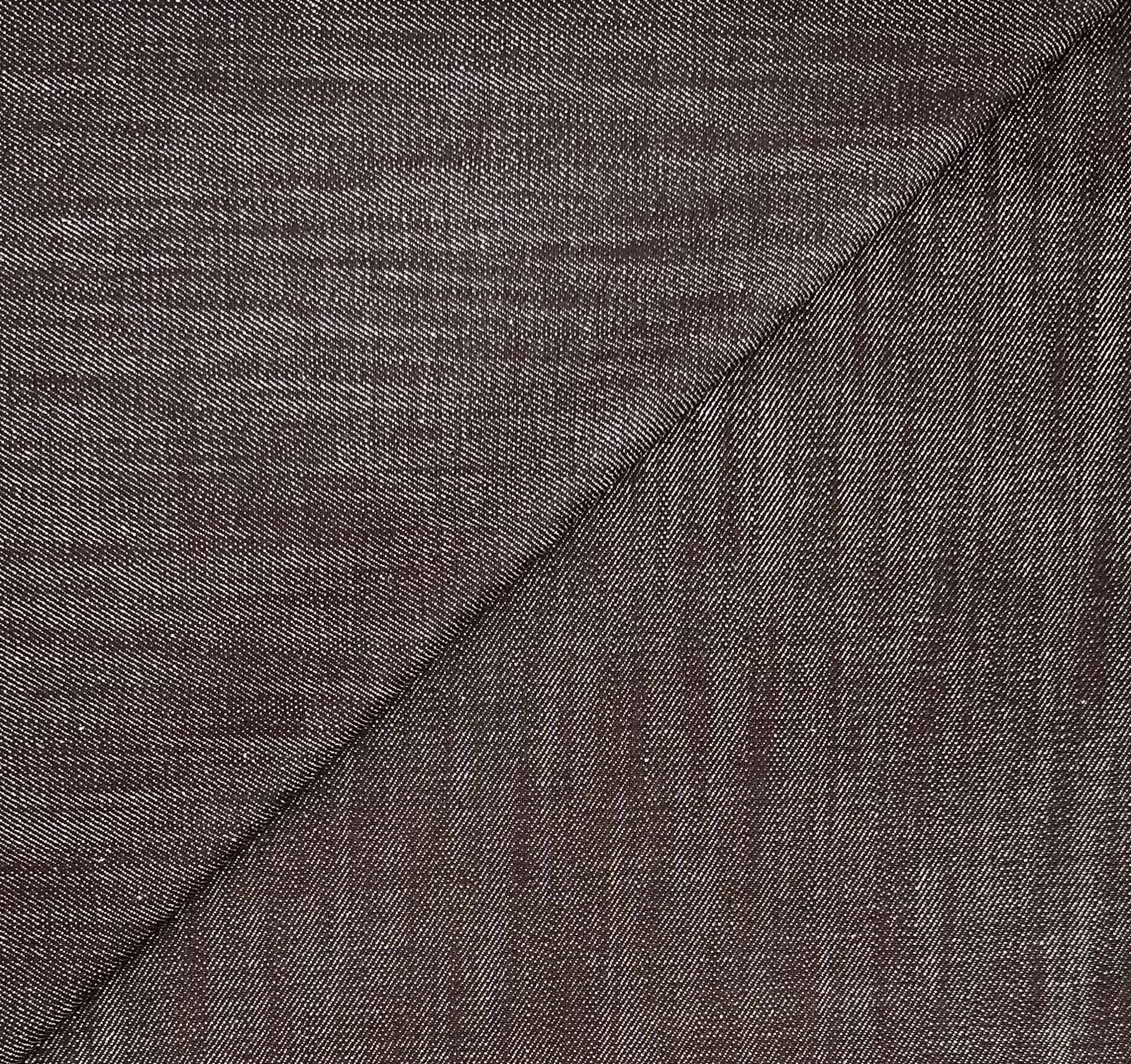 Italian Cotton Denim in Chocolate