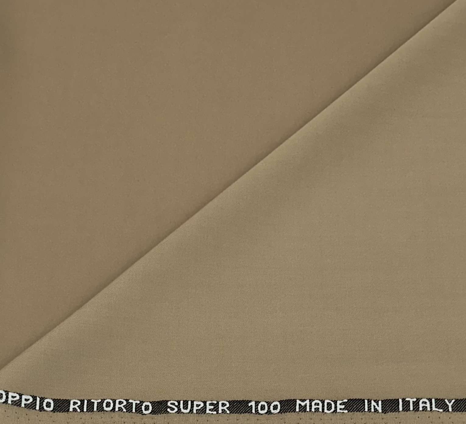 Italian Virgin Wool Gabardine Super 100's in Camel