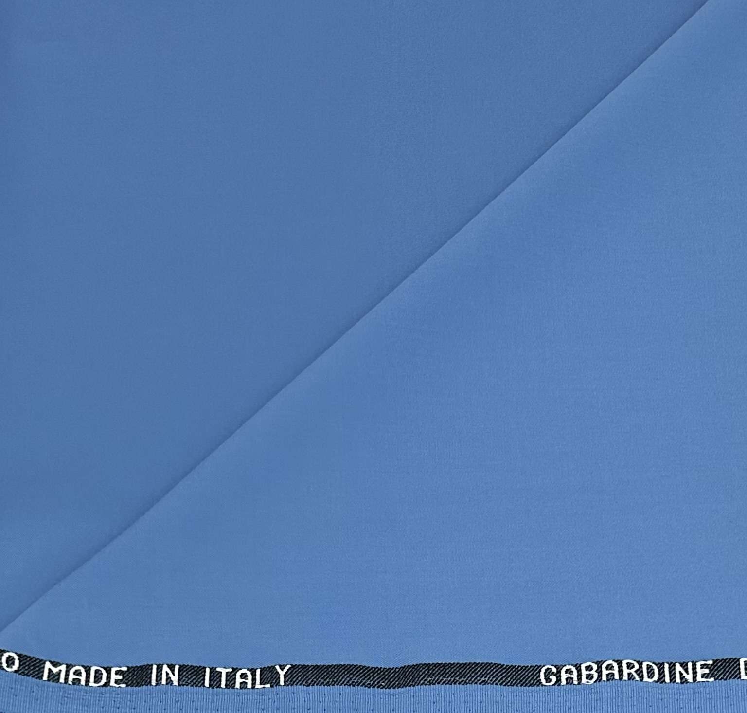 Italian Virgin Wool Gabardine Super 100's in Azure Blue