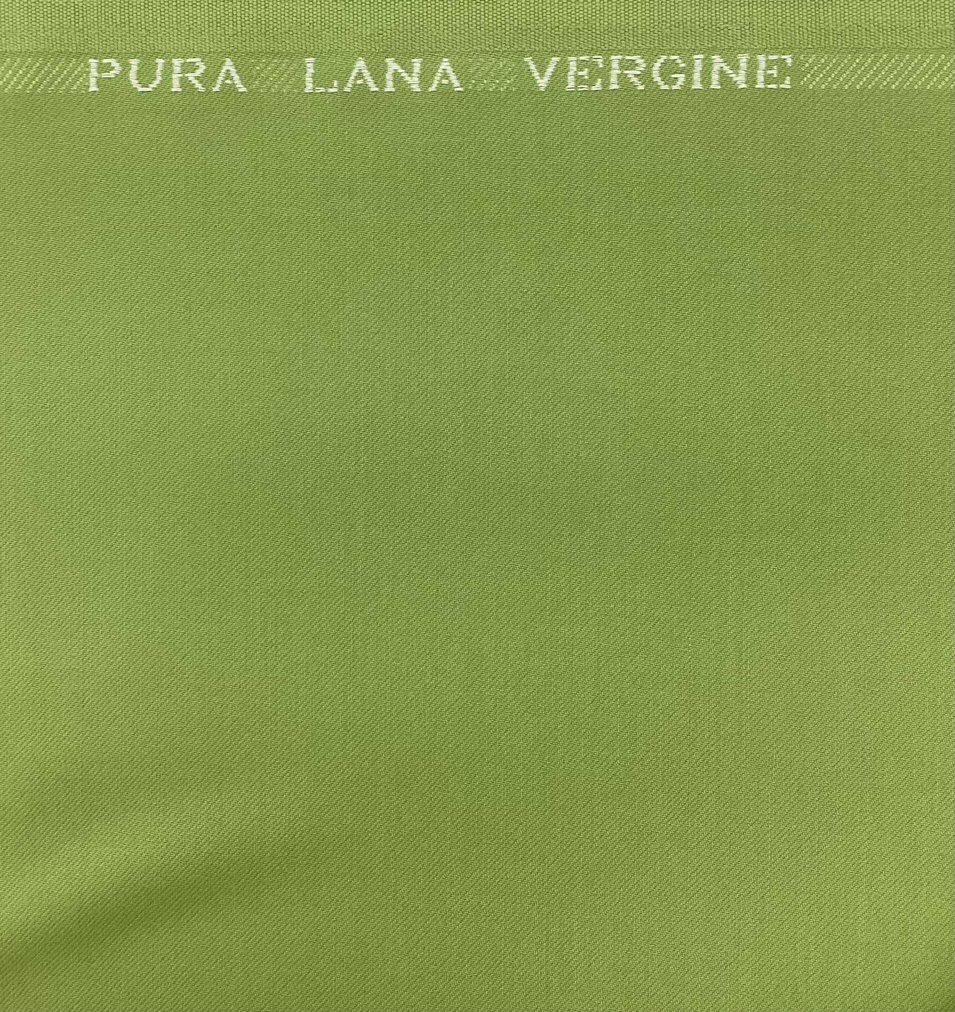 Italian Wool Satin Faille in Avocado 