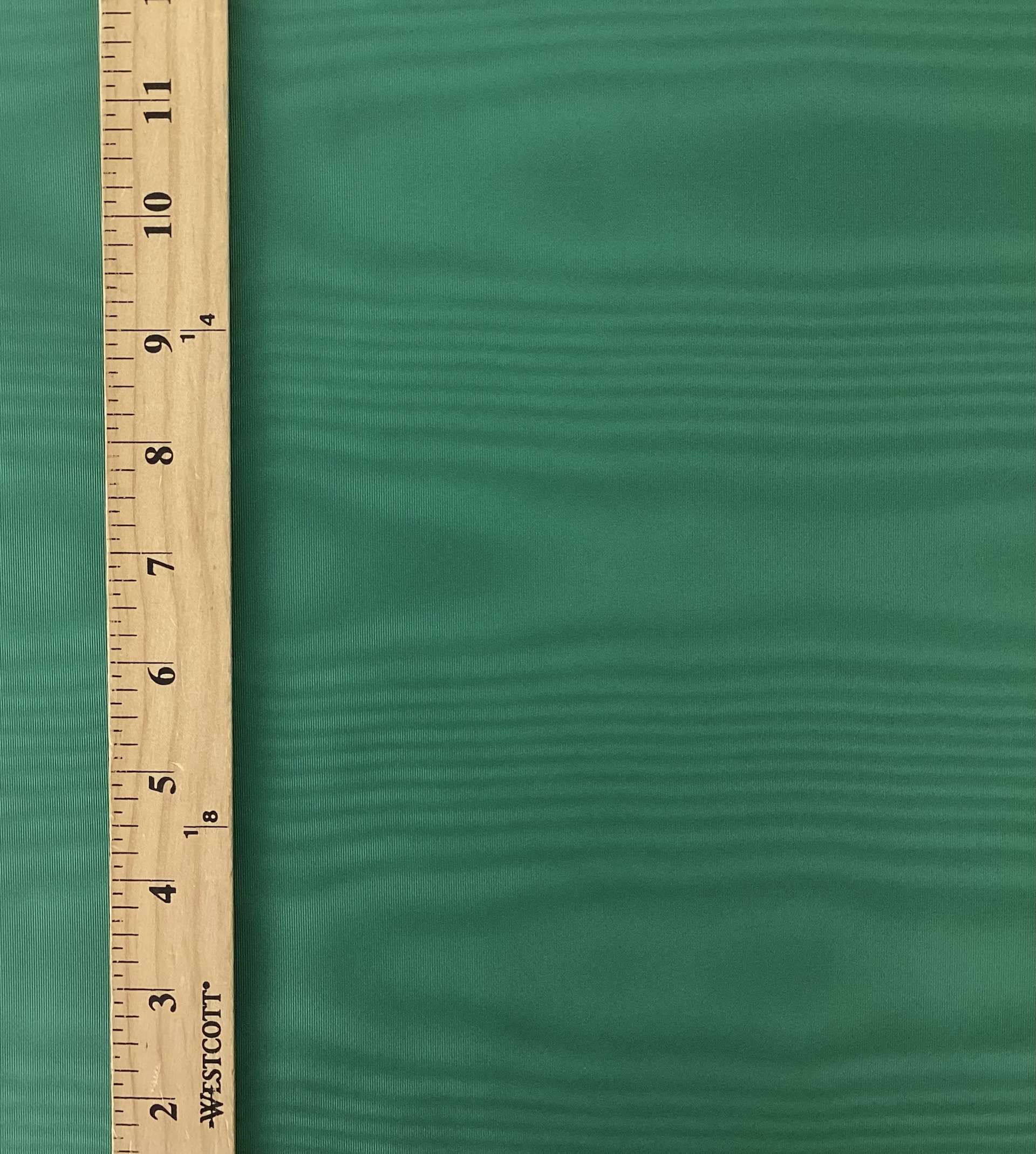 Made in Italy Moire Faille Polyester in Emerald