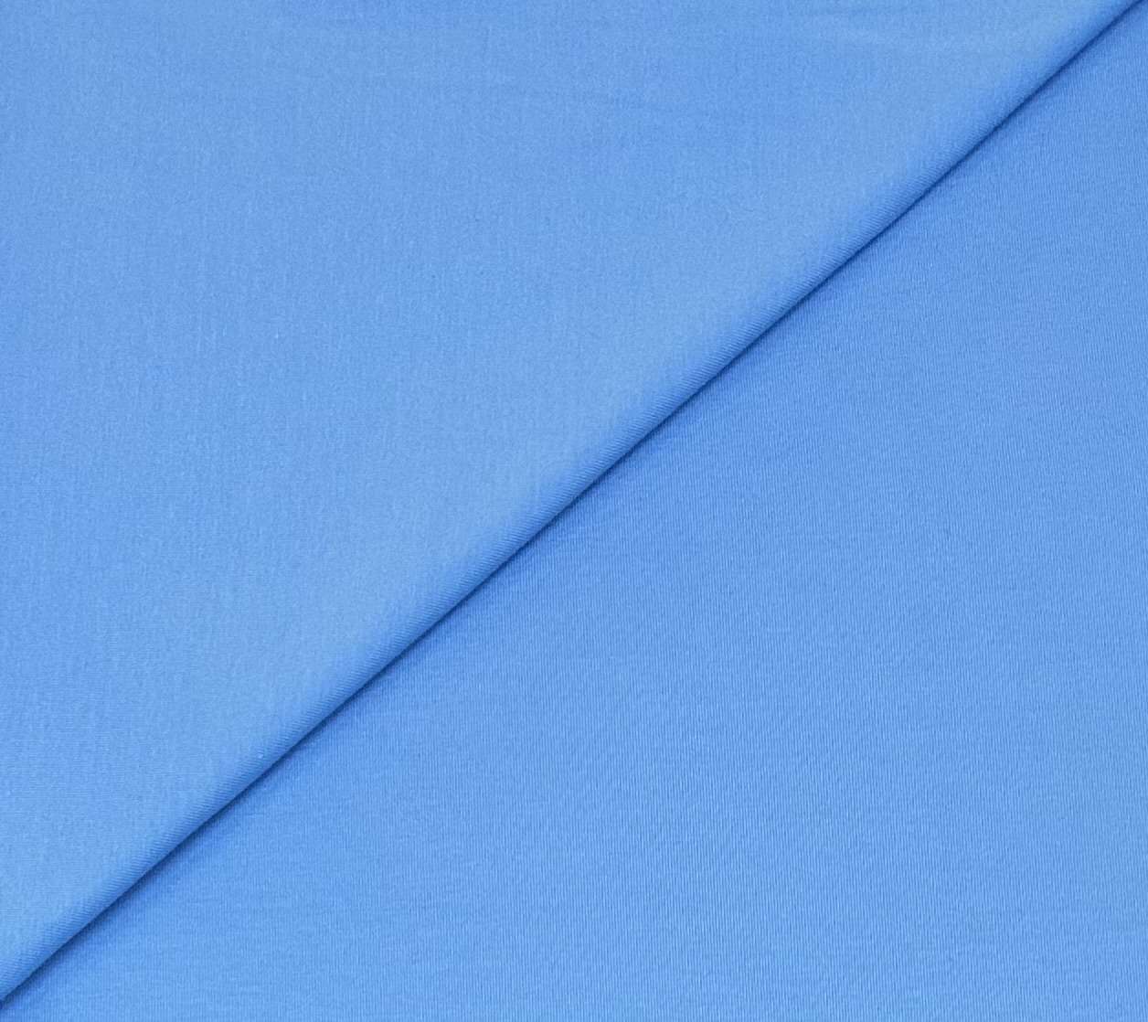 Sustainable Cotton Spandex Jersey in Poolside Blue