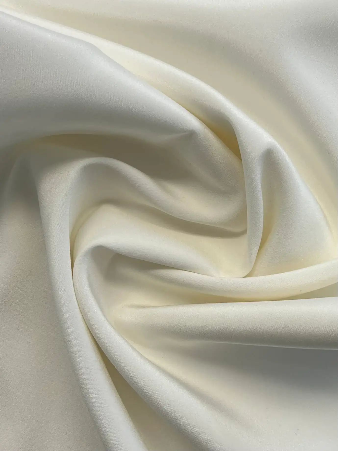 Stretch Silk Crepe de Chine in Silk White