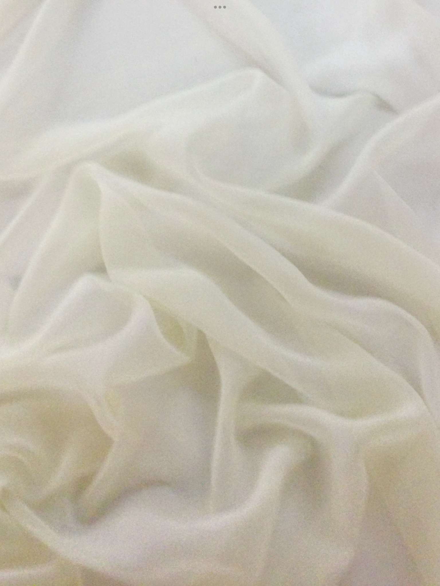 Polyester Chiffon in Ivory