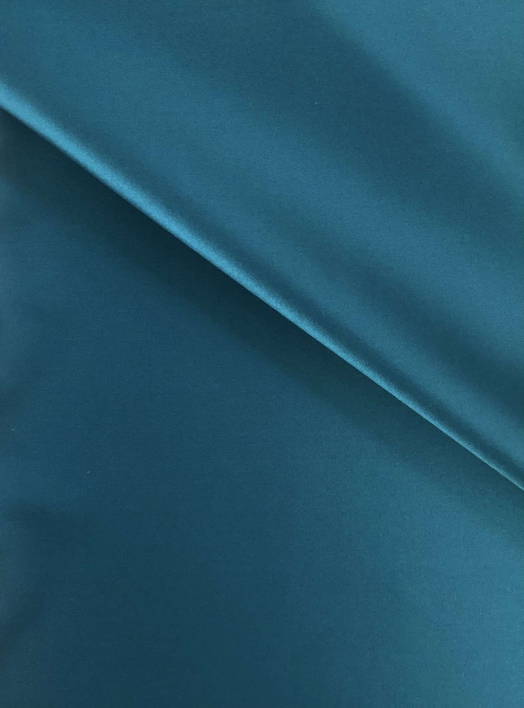 Stretch Silk Charmeuse in Teal