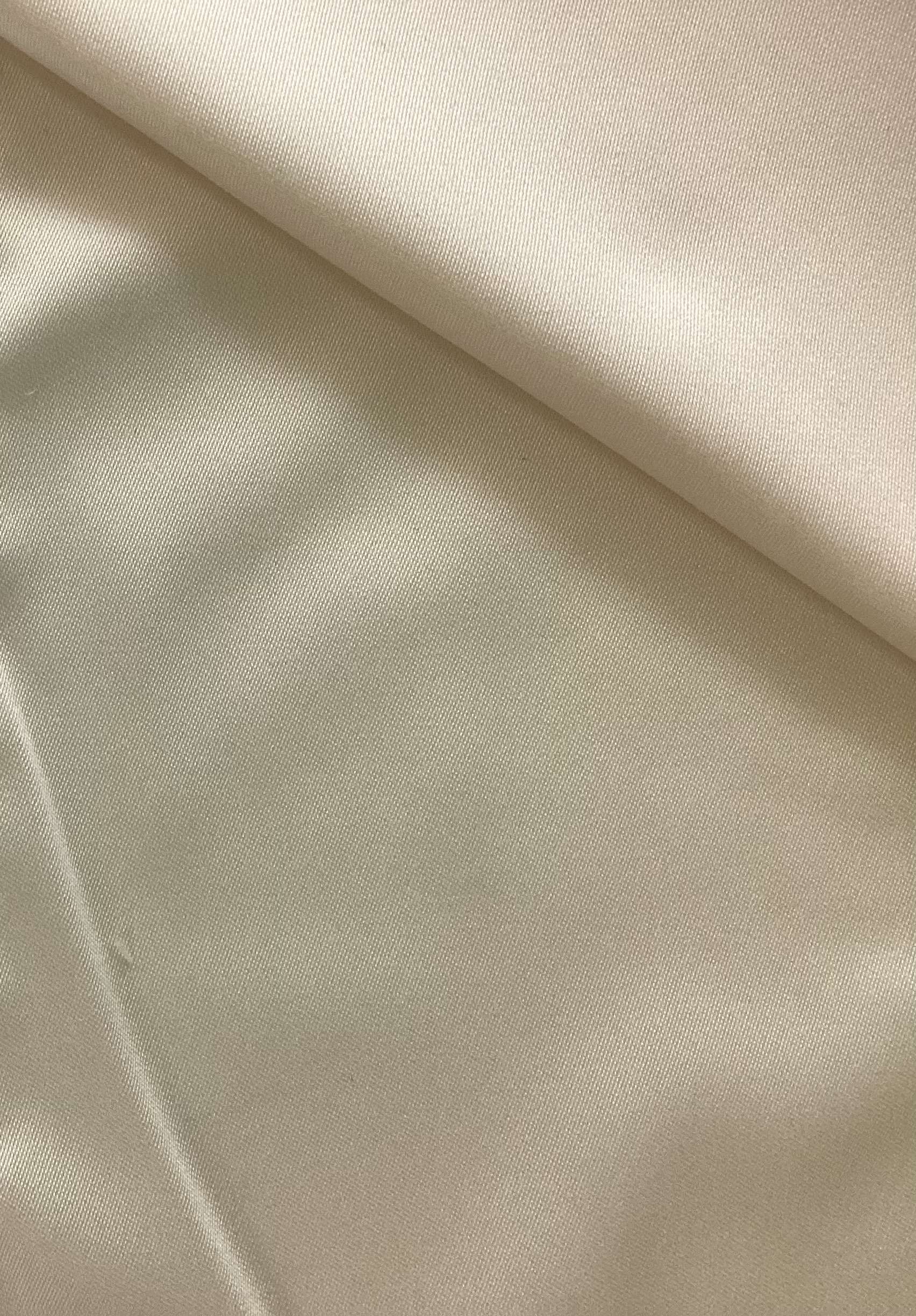 Stretch Polyester Charmeuse in Calla Lily