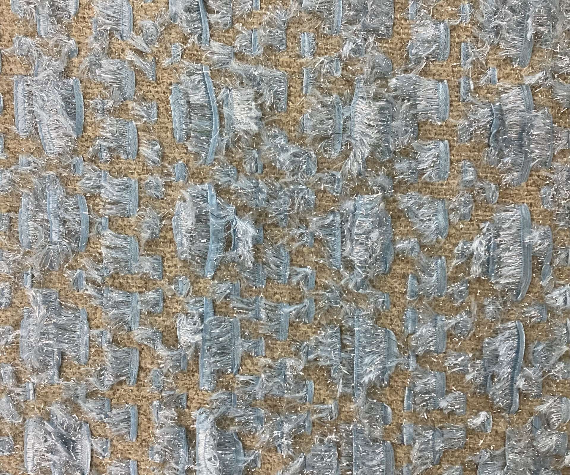 Wool Bouclé with Lurex Eyelash