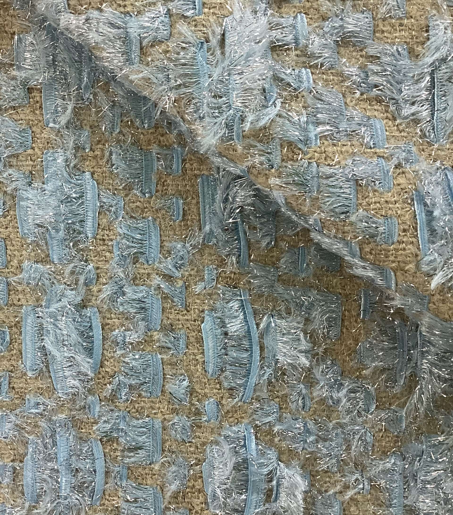Wool Bouclé with Lurex Eyelash