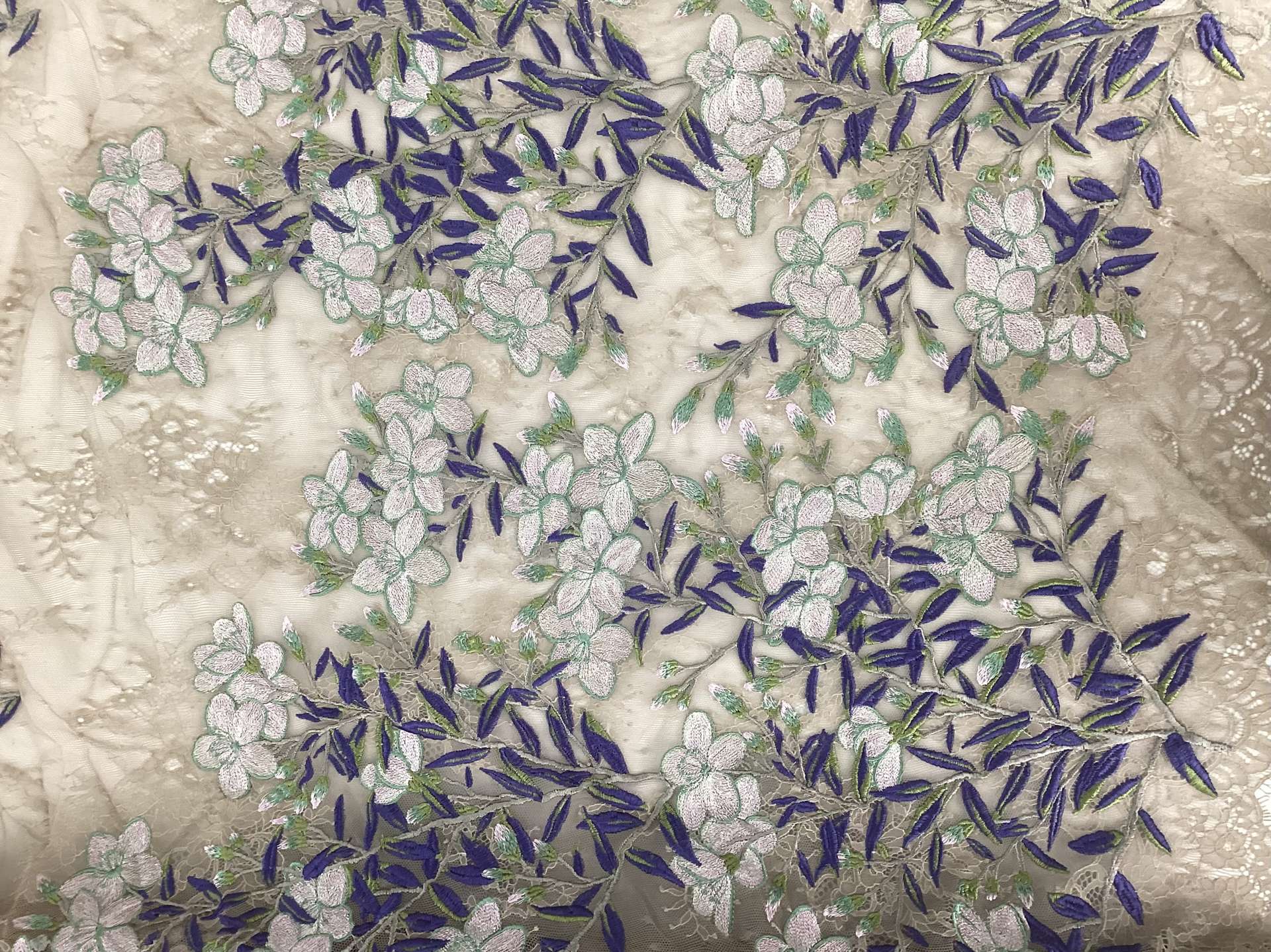 Embroidered Chantilly Lace