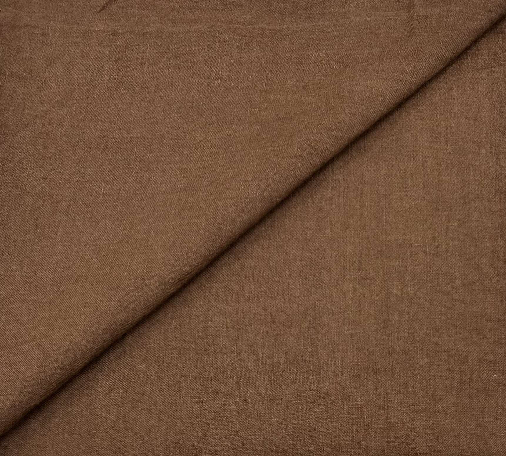 Belgian Stonewashed Linen In Gingerbread