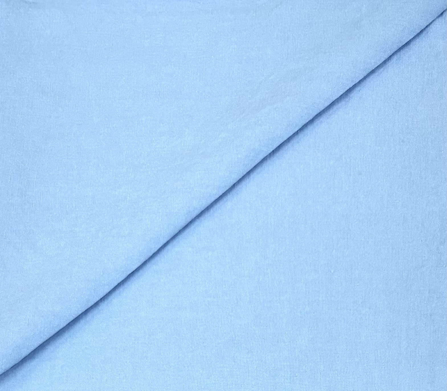 Belgian Stonewashed Linen In Capri Blue