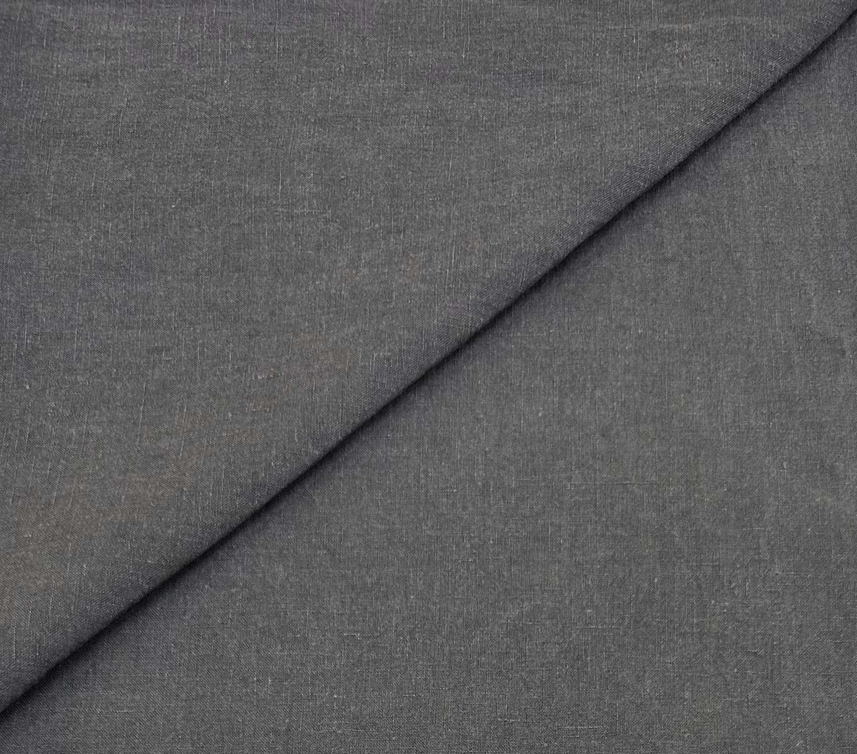 Belgian Stonewashed Linen In Lead