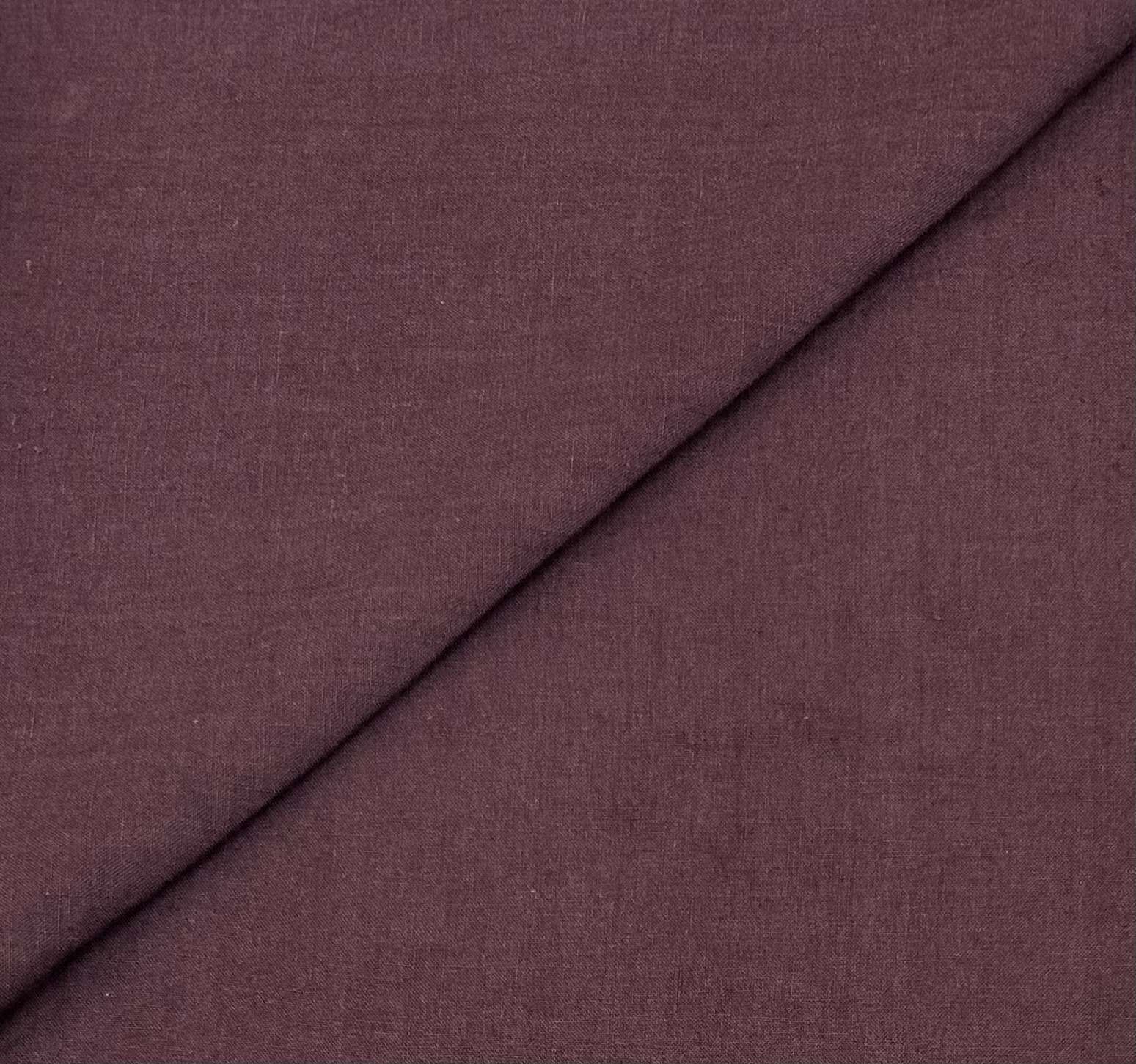 Belgian Stonewashed Linen In Black Cherry