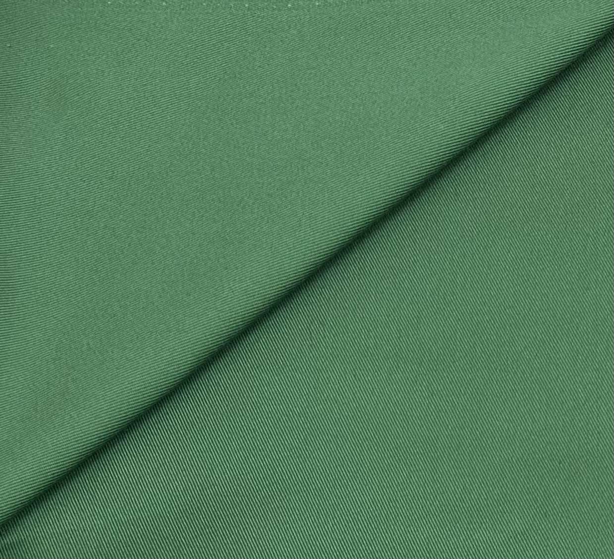 Organic Japanese Cotton Twill in Dark Green